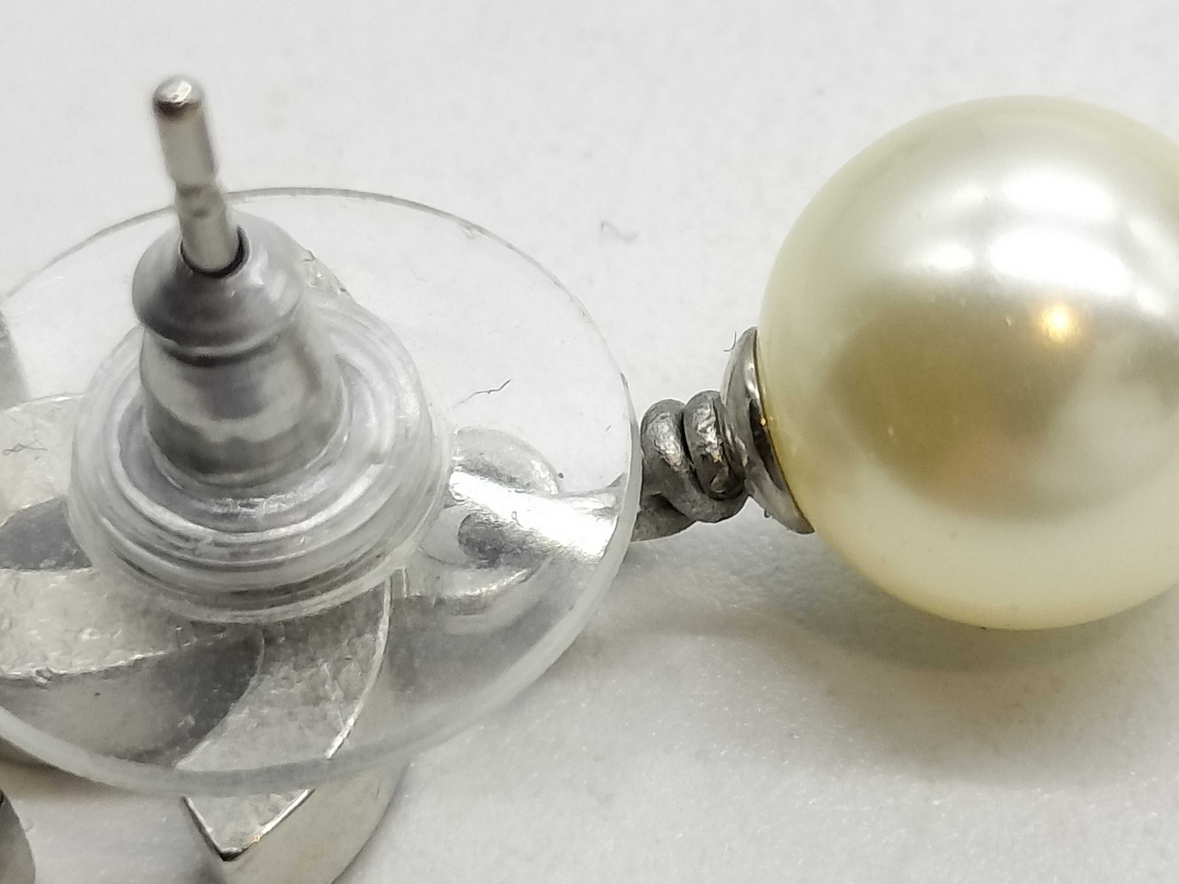 Mini Coco Mark Faux Pearl Earrings A11V Earrings — view 9