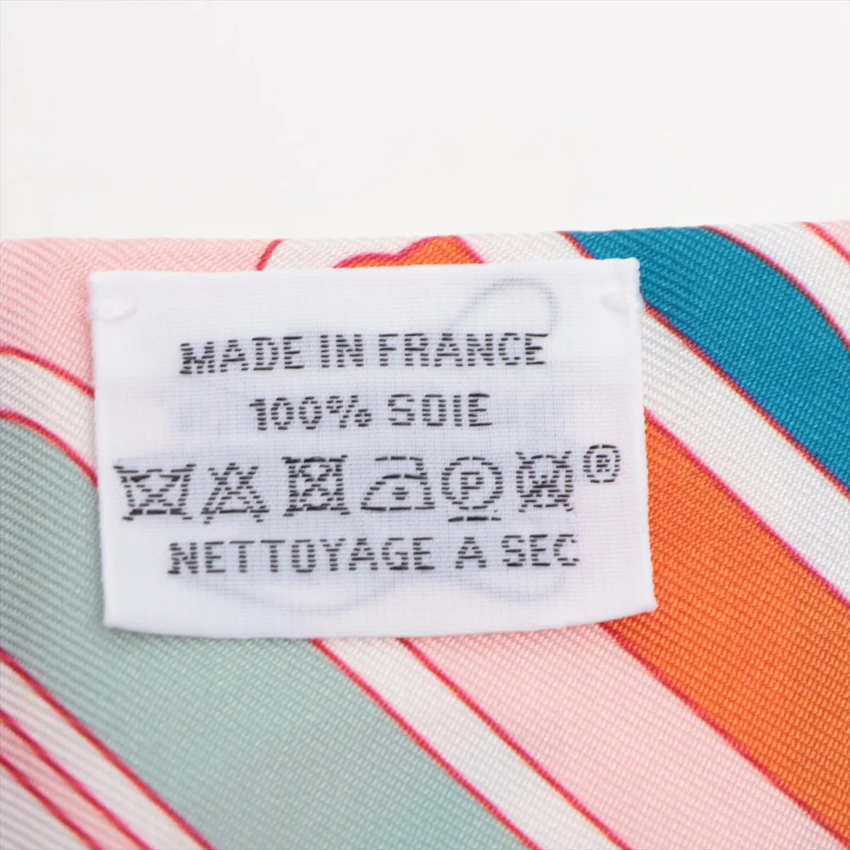 Twilly Faubourg Rainbow Scarf Silk Pink Thread — view 4