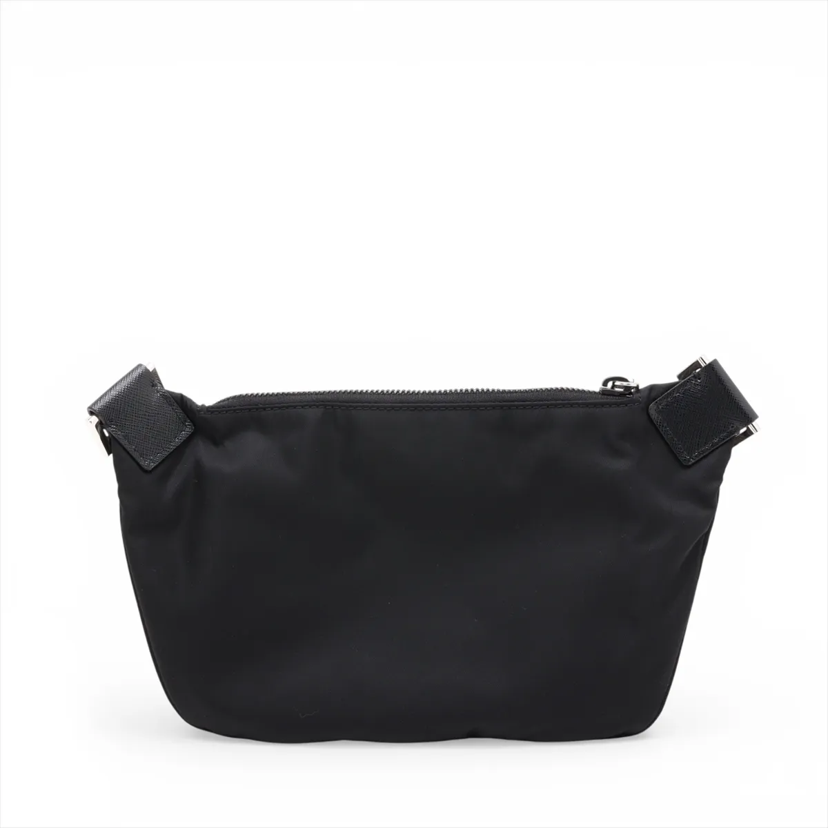 Tessuto Nylon x Leather Body Bag, Black — view 2