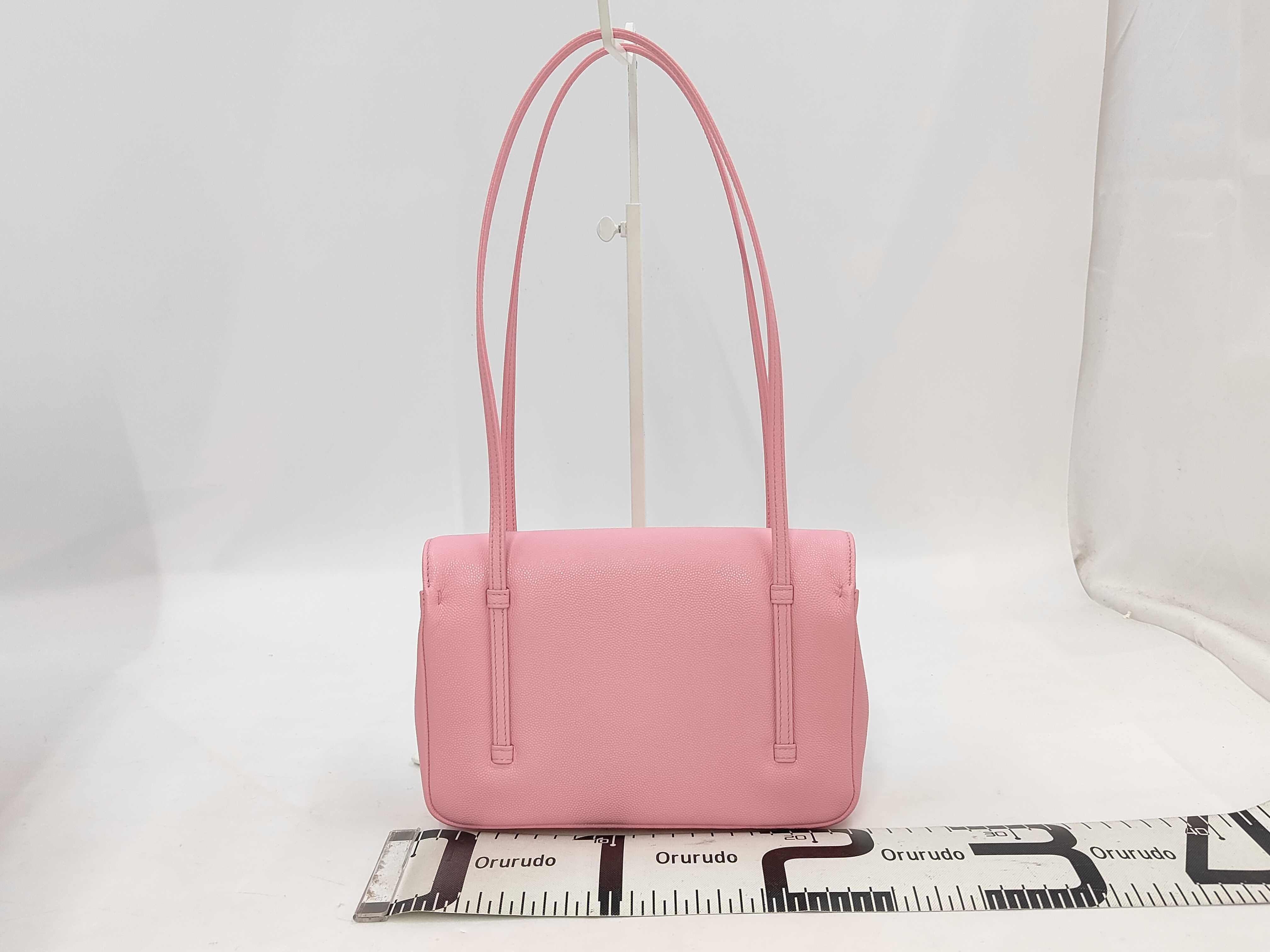 Strap Clutch Bag, Caviar Pink Handbag — view 2