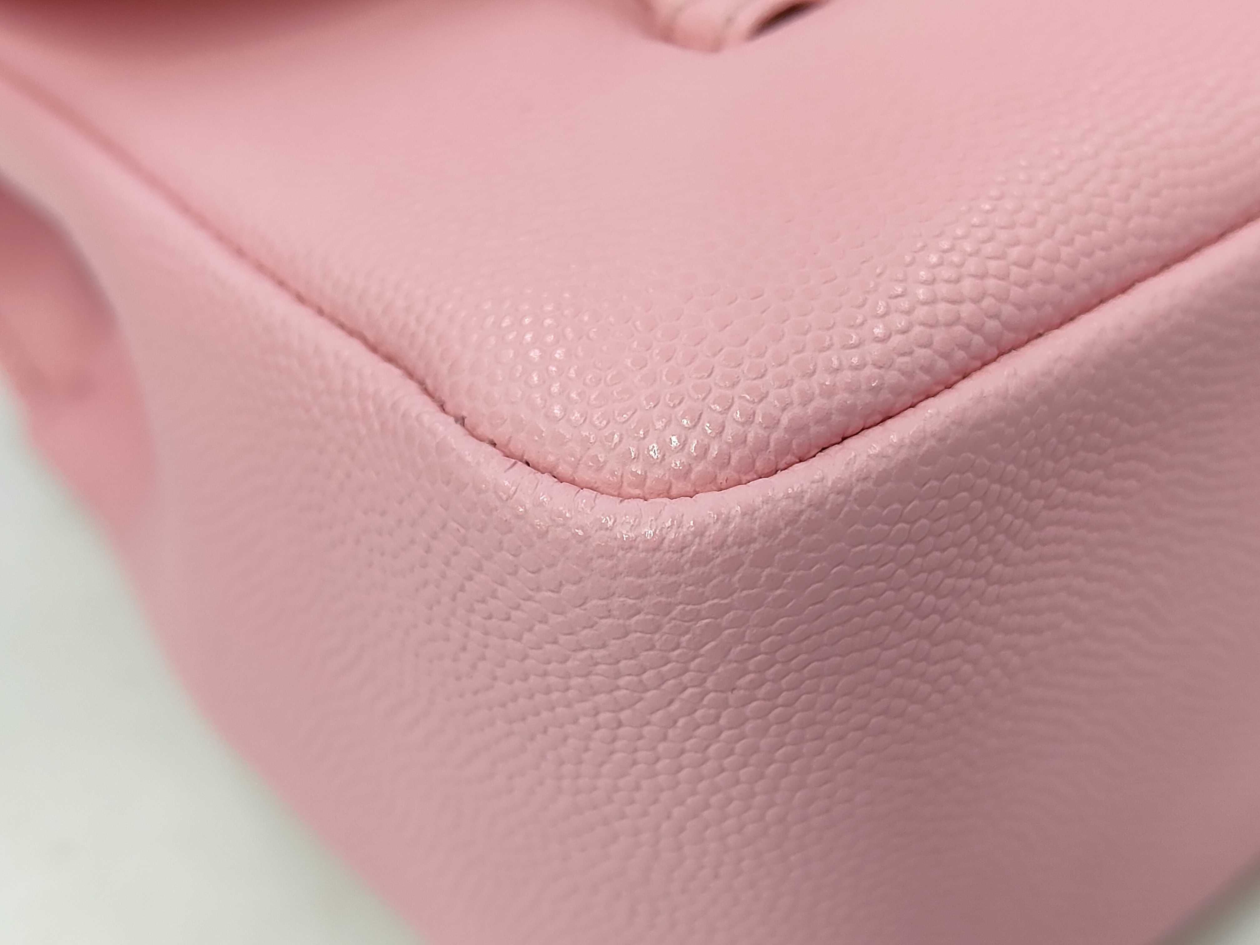 Strap Clutch Bag, Caviar Pink Handbag — view 6