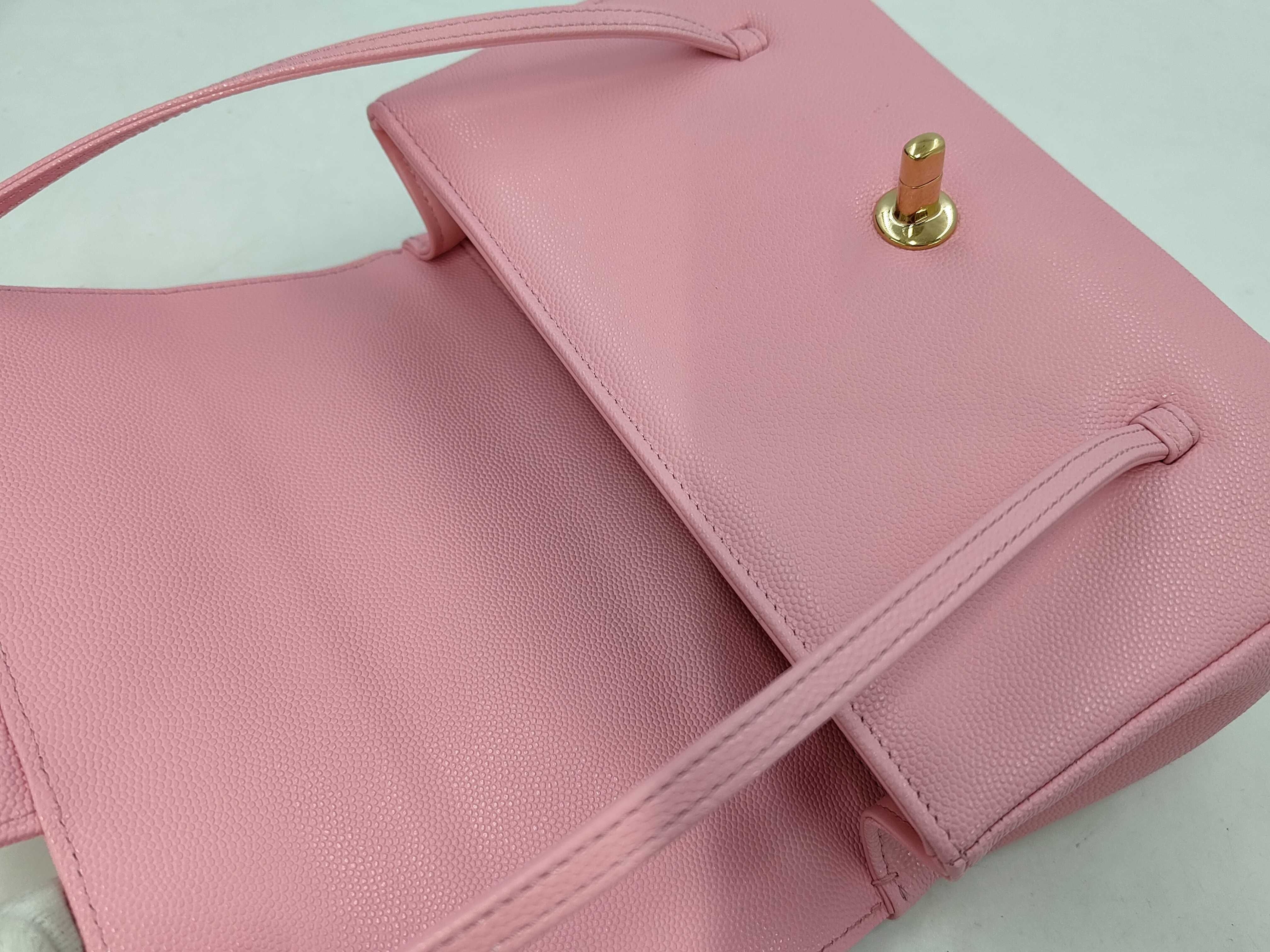 Strap Clutch Bag, Caviar Pink Handbag — view 8