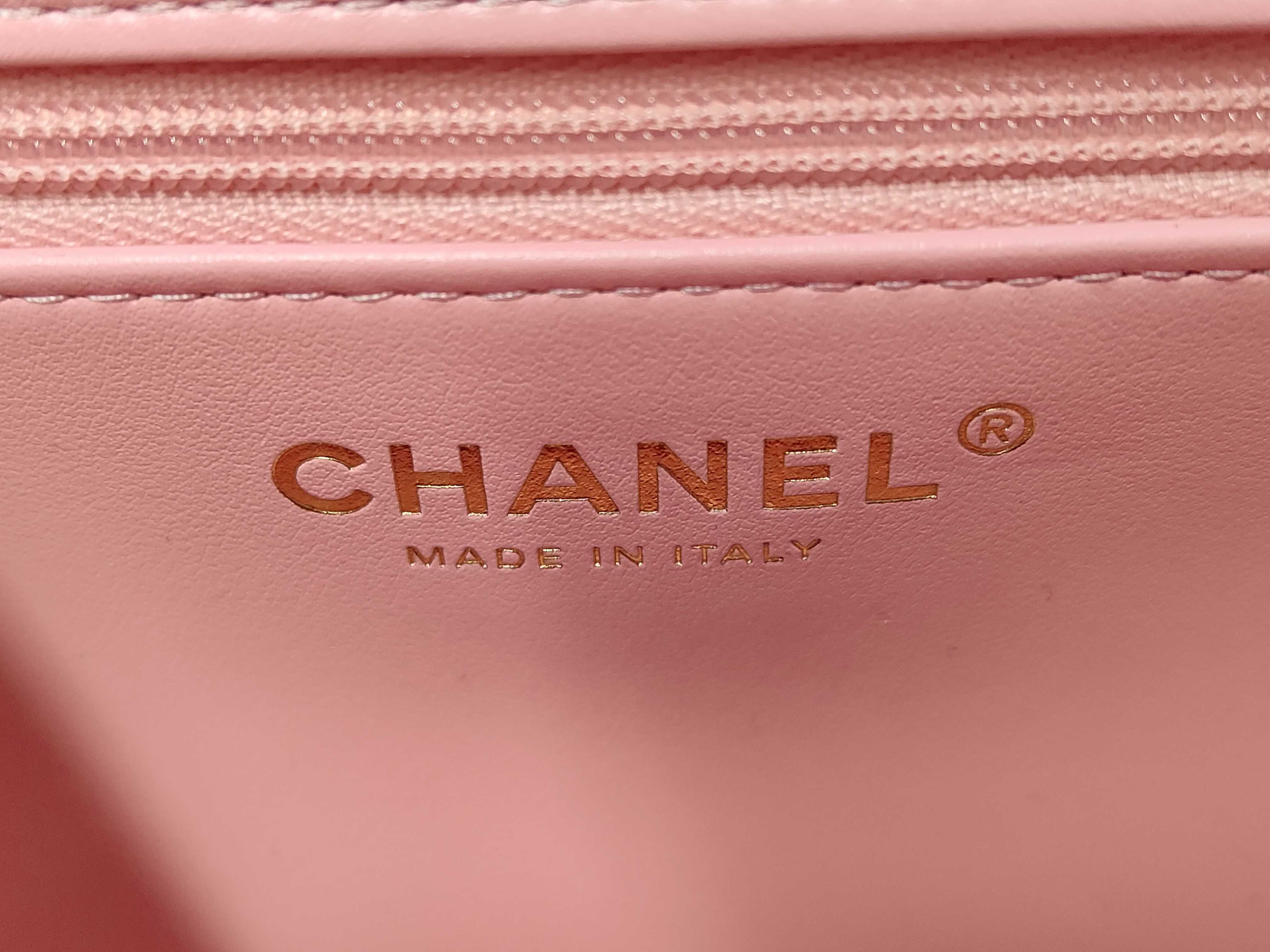 Strap Clutch Bag, Caviar Pink Handbag — view 10