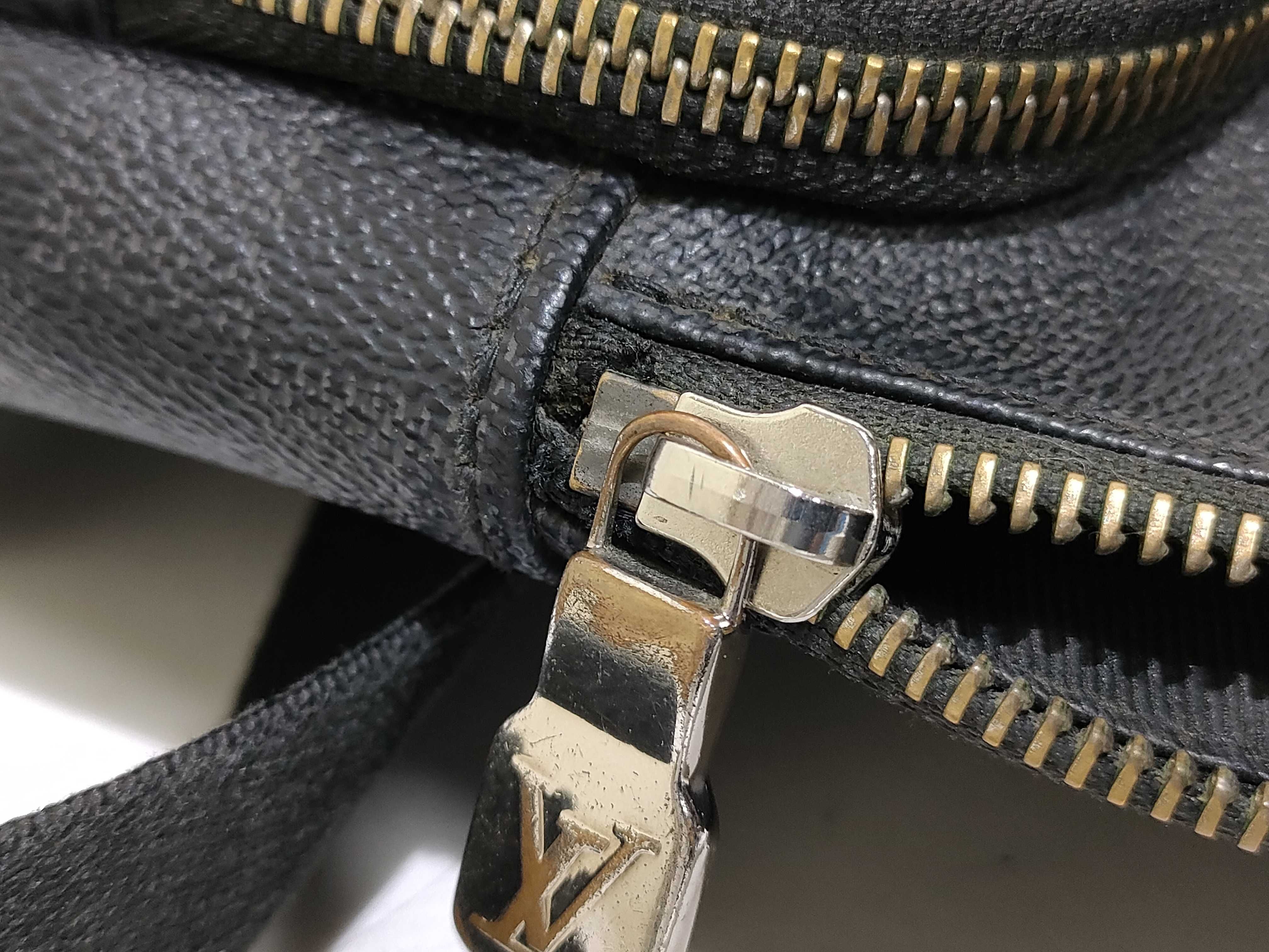 Damier Graphite ID- Canvas Avenue 19cm Sling Bag SHW Waist Bag — view 13