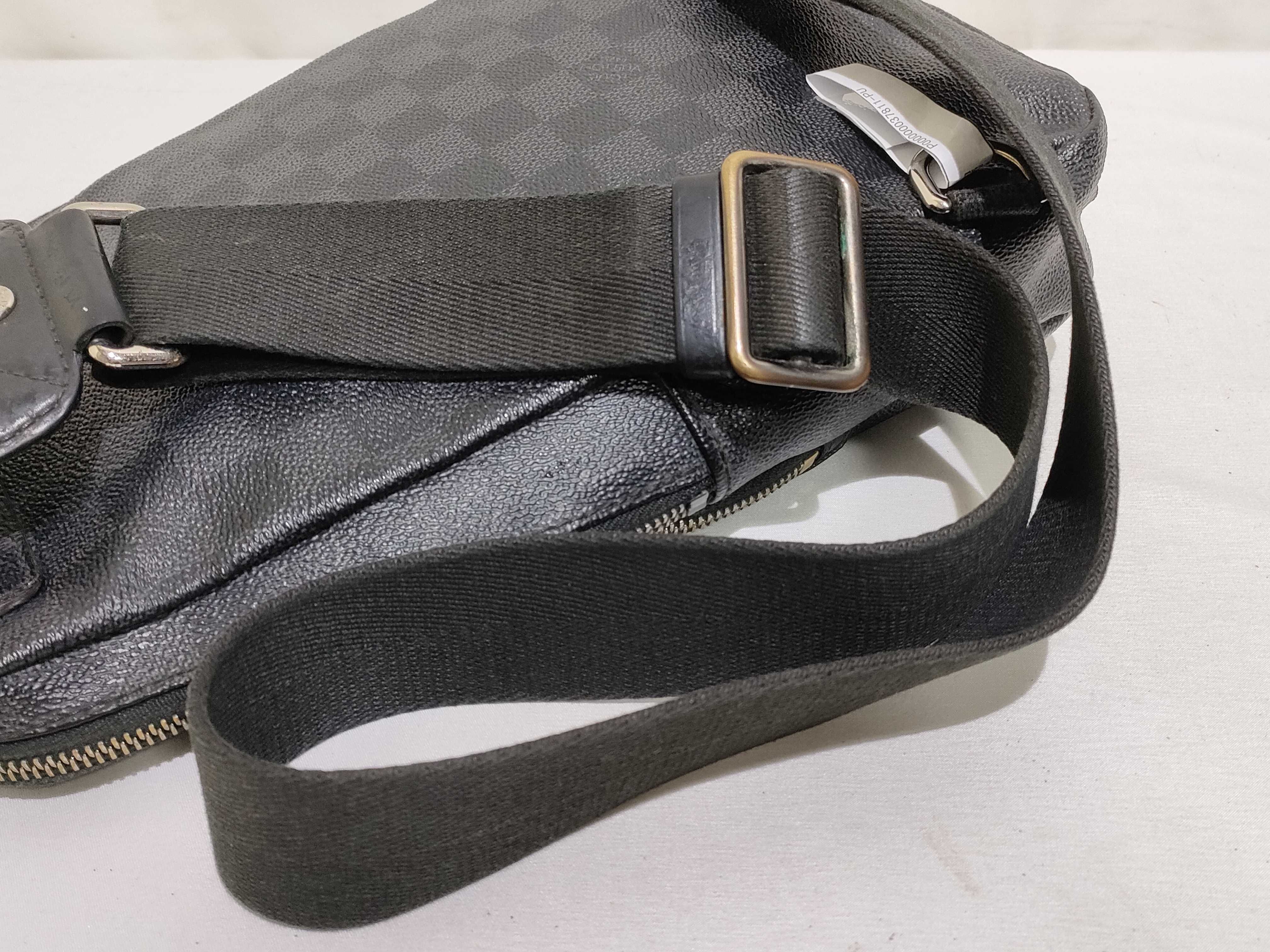 Damier Graphite ID- Canvas Avenue 19cm Sling Bag SHW Waist Bag — view 3