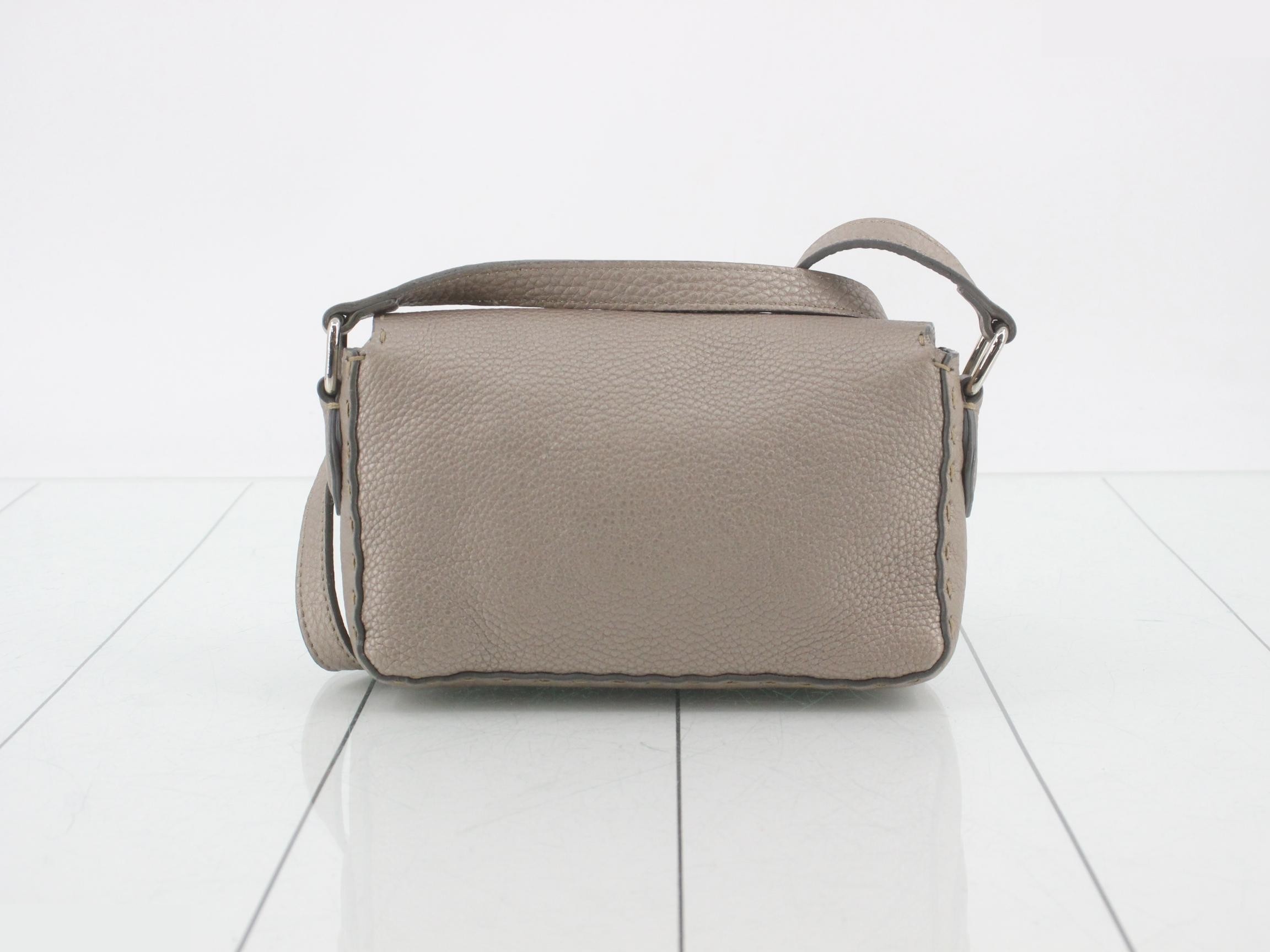 Mini Metallic Leather Selleria Shoulder Bag — view 2