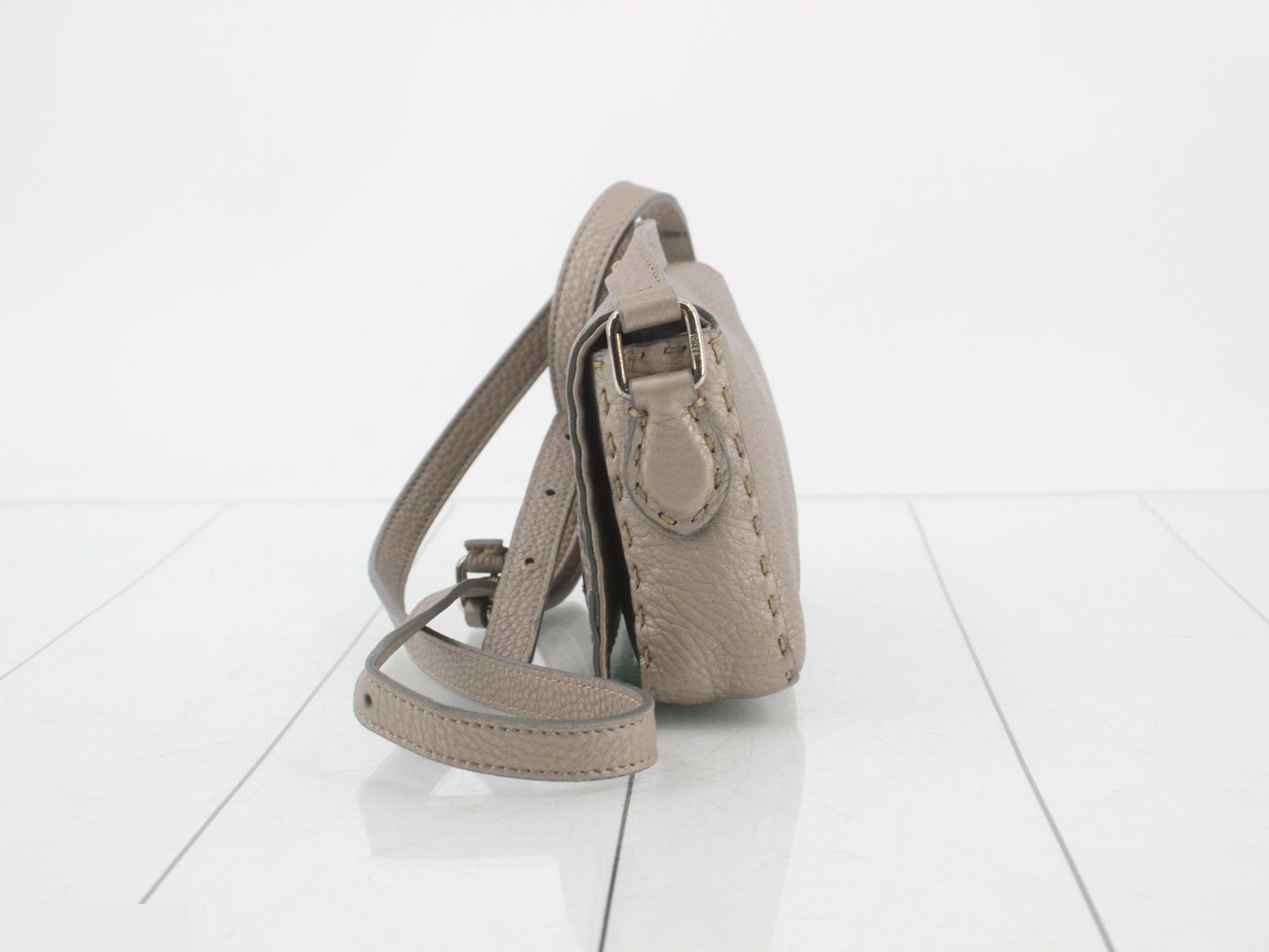 Mini Metallic Leather Selleria Shoulder Bag — view 3