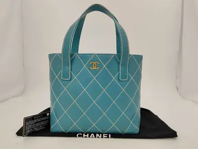 Wild Stitch Tote Bag (Blue)