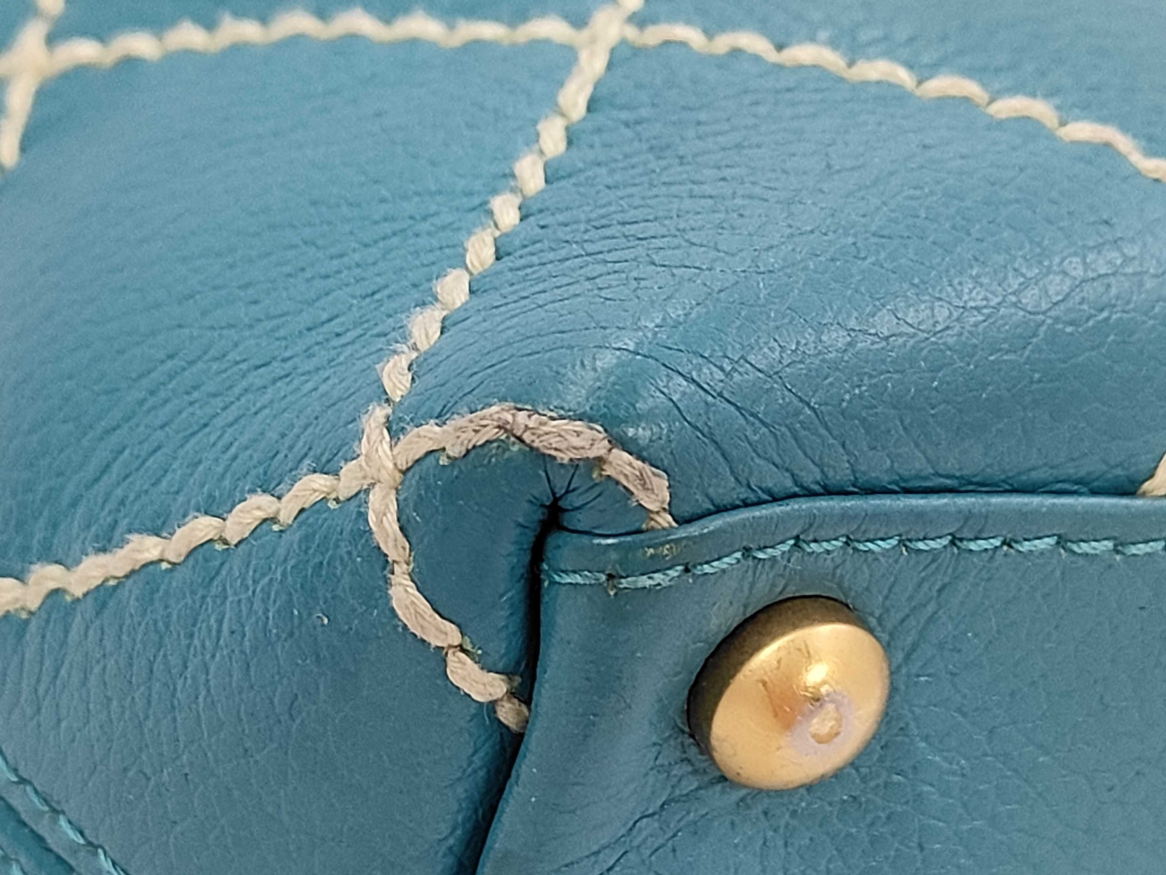 Wild Stitch Tote Bag (Blue) — view 4