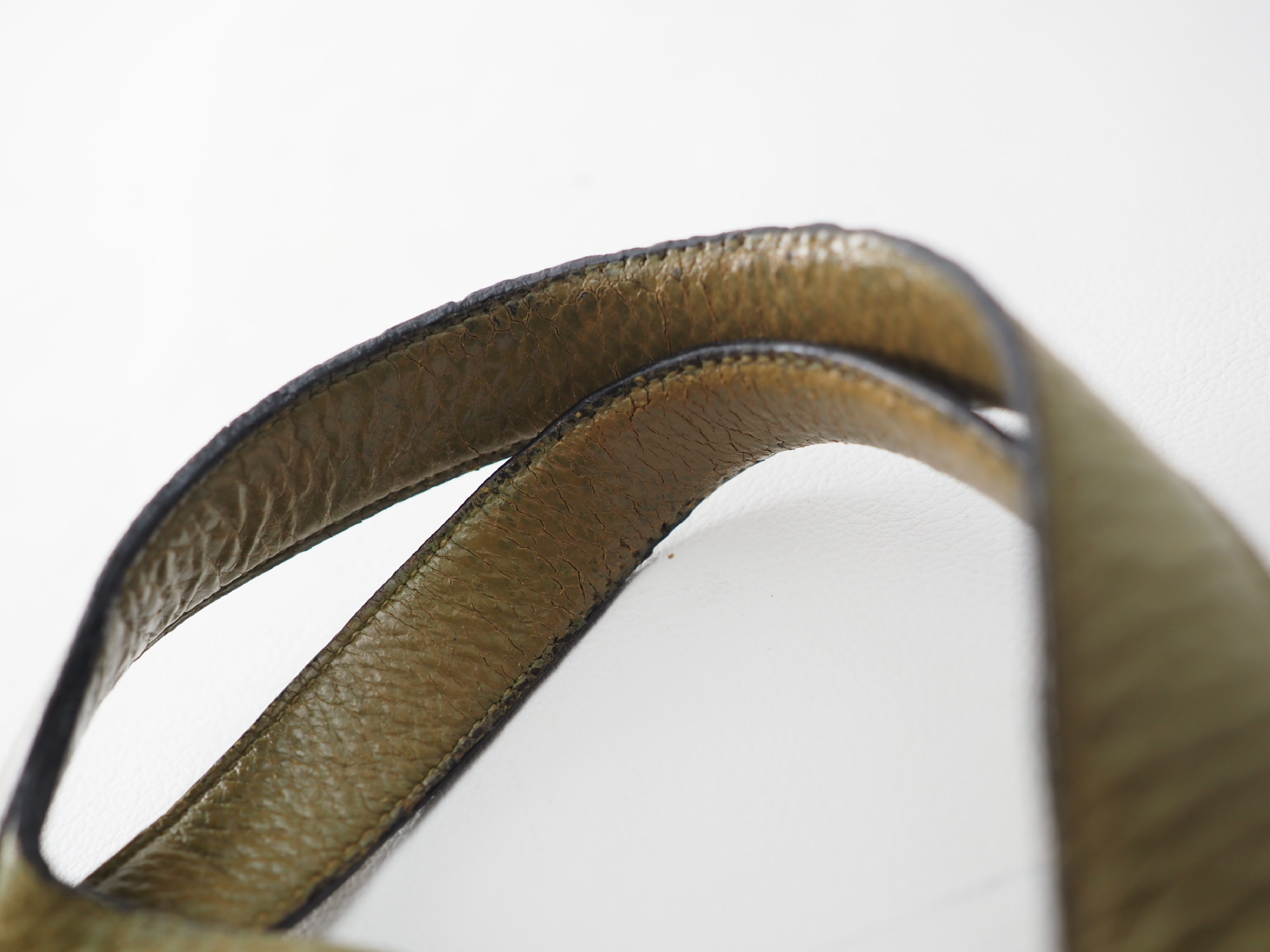 Picotin PM handbag, olive green, silver hardware. — view 6