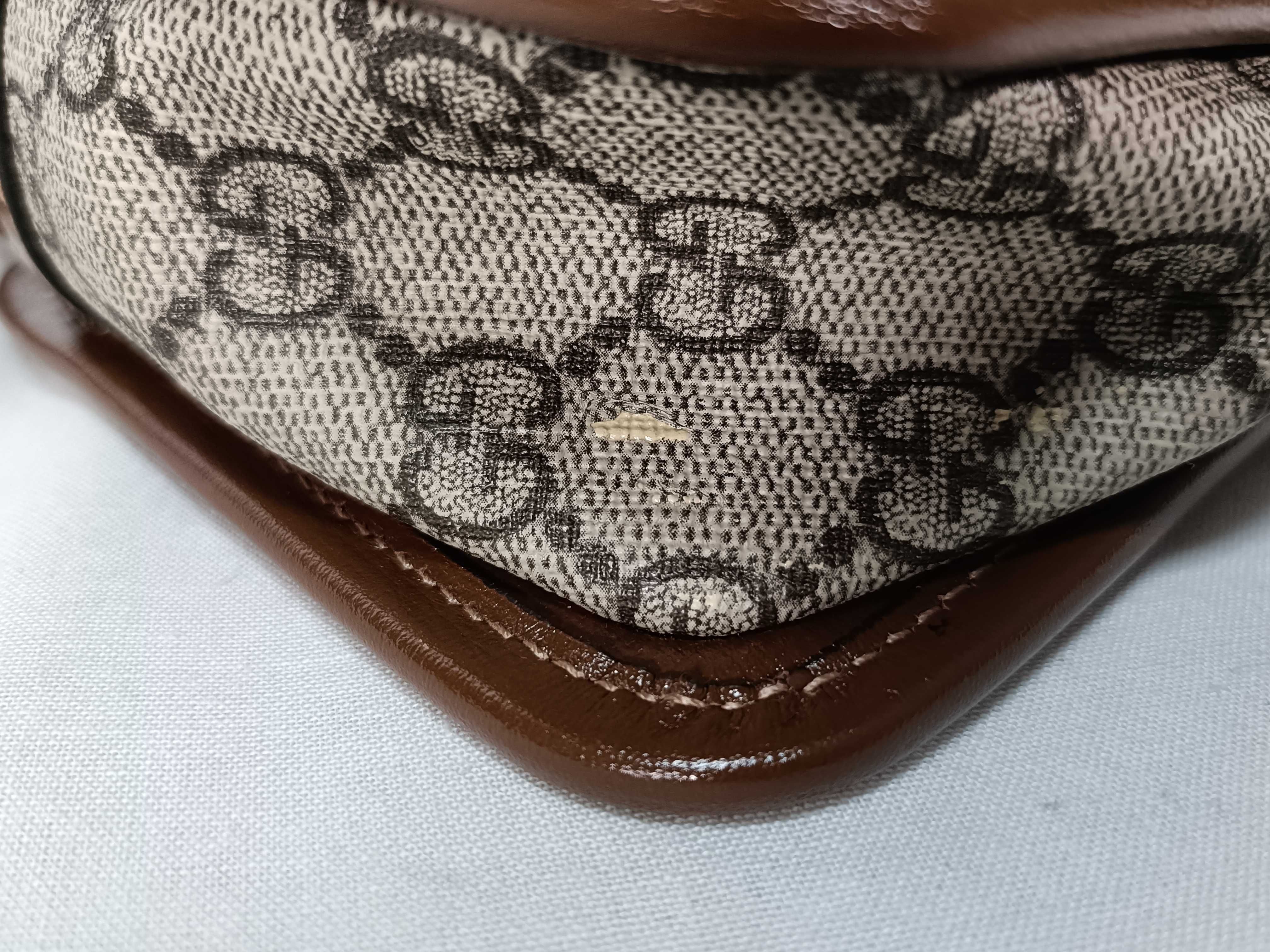 SG-GG Supreme PVC & leather Shoulder bag Beige x Brown 658572 Shoulder bag — view 4