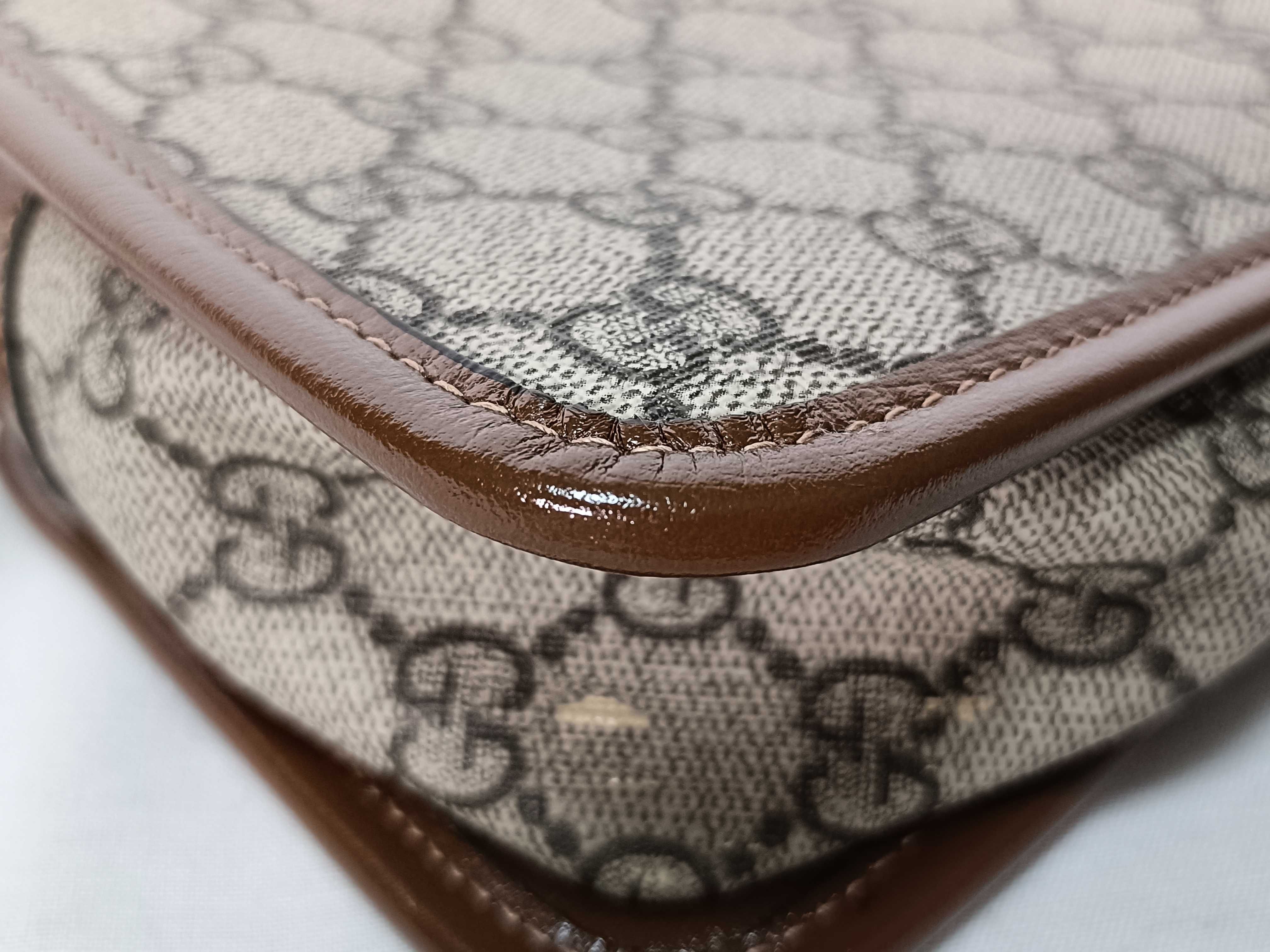 SG-GG Supreme PVC & leather Shoulder bag Beige x Brown 658572 Shoulder bag — view 5