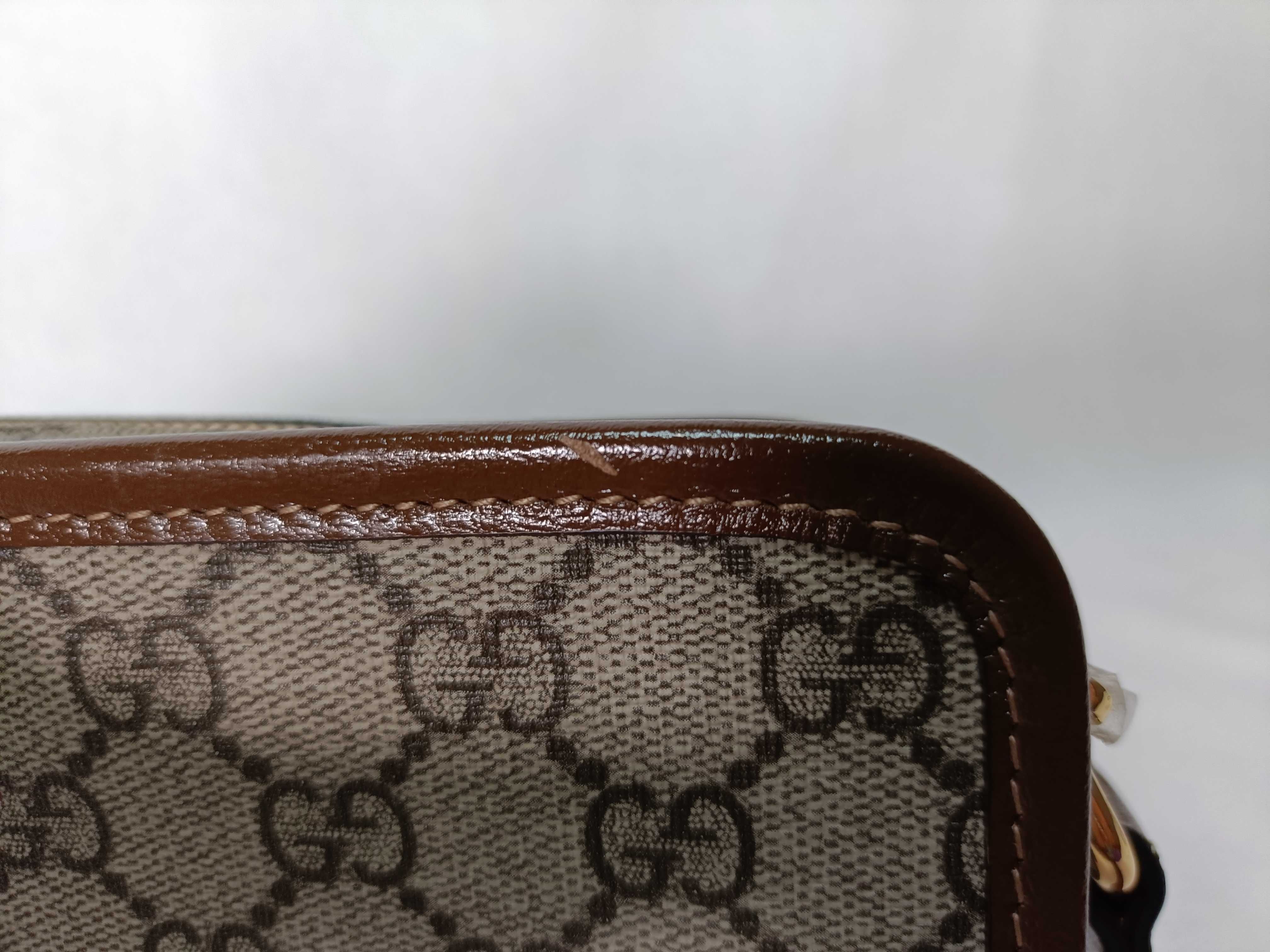 SG-GG Supreme PVC & leather Shoulder bag Beige x Brown 658572 Shoulder bag — view 9