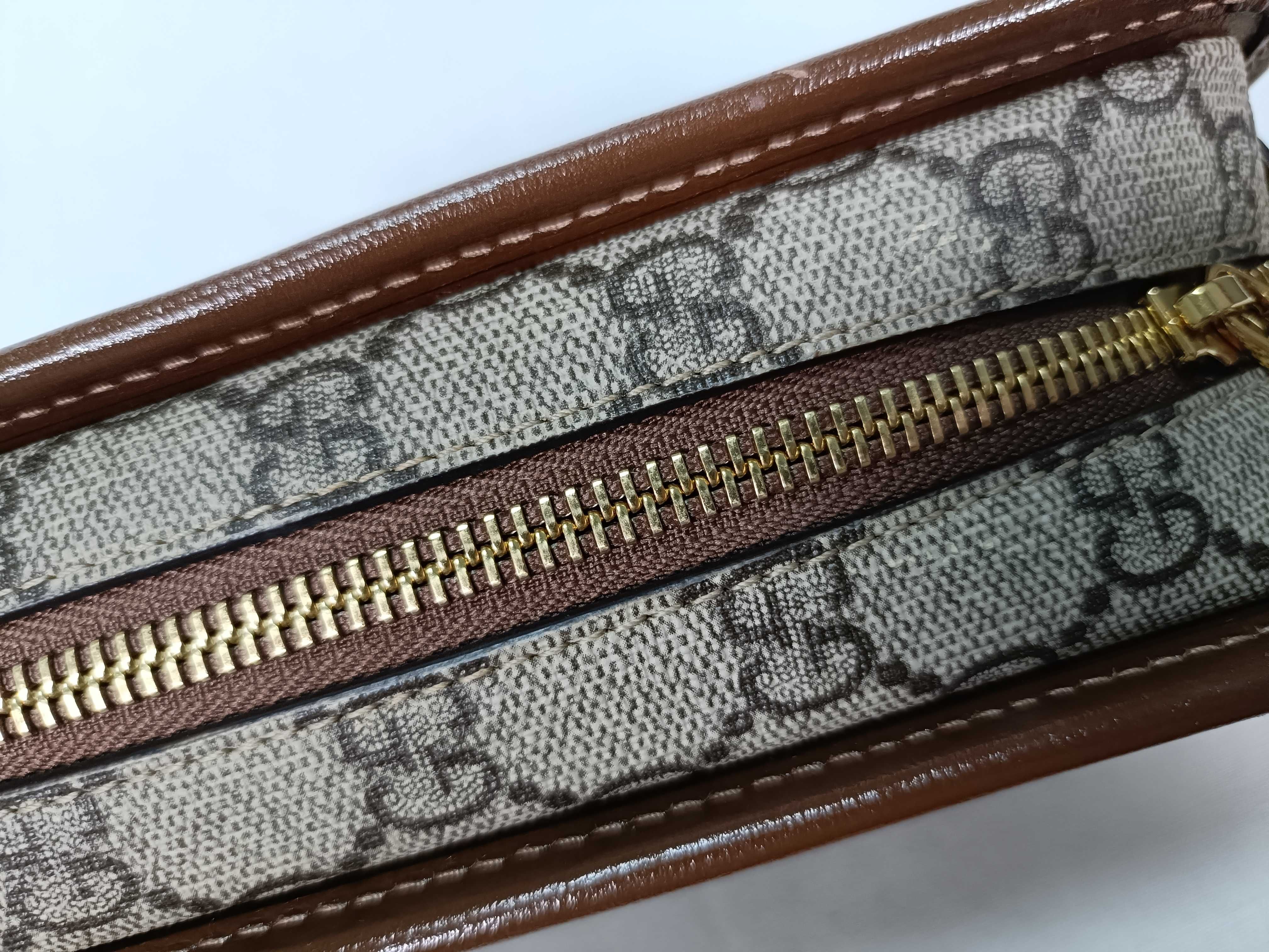 SG-GG Supreme PVC & leather Shoulder bag Beige x Brown 658572 Shoulder bag — view 10