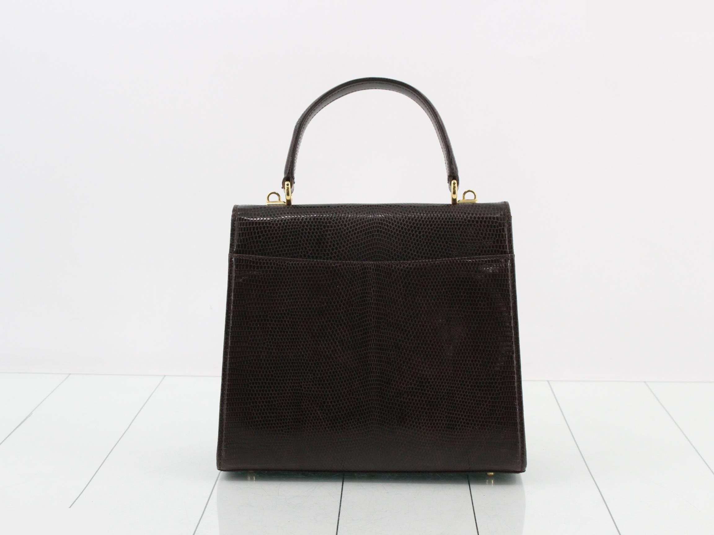 2-Way Shoulder Bag, Women's, Lizard Leather, Lady Lock, Crossbody Bag — view 2