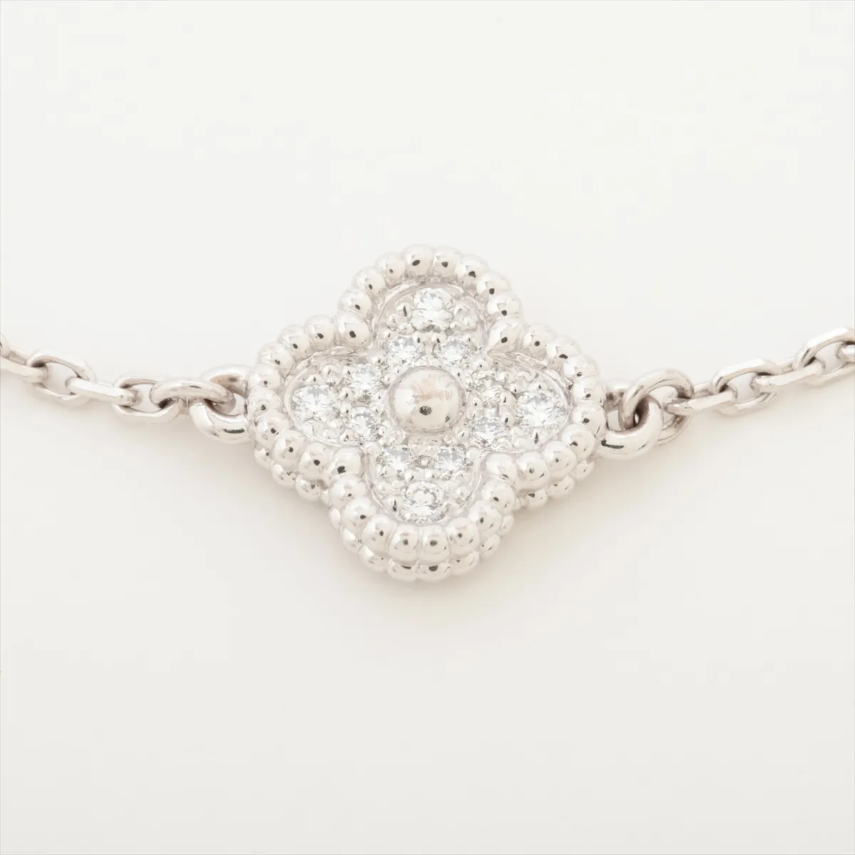 Sweet Alhambra Diamond Bracelet 750 (WG) 7.7g JA871345 ARO85700 — view 2