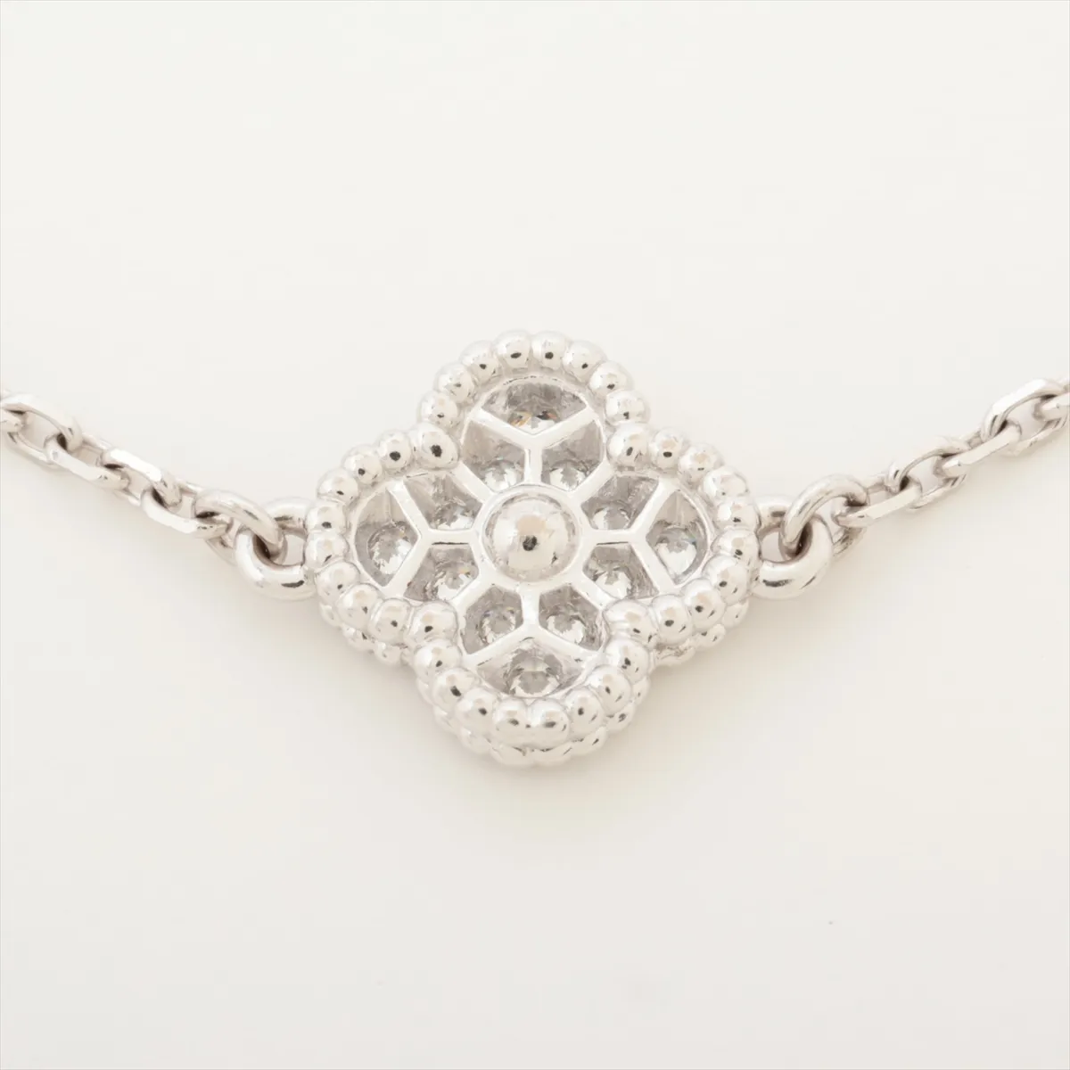 Sweet Alhambra Diamond Bracelet 750 (WG) 7.7g JA871345 ARO85700 — view 3