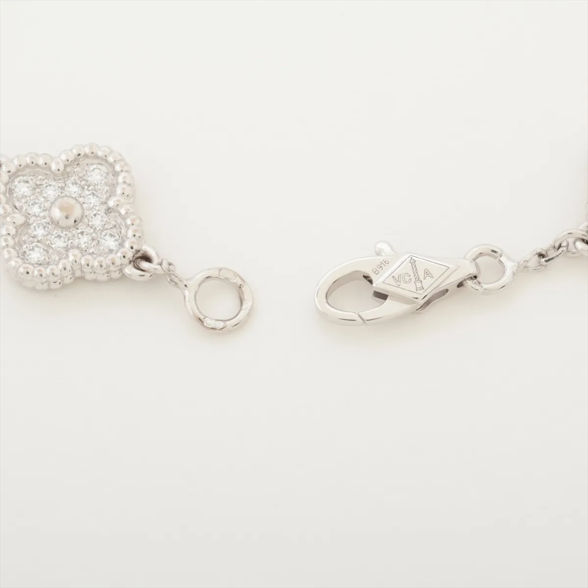 Sweet Alhambra Diamond Bracelet 750 (WG) 7.7g JA871345 ARO85700 — view 4