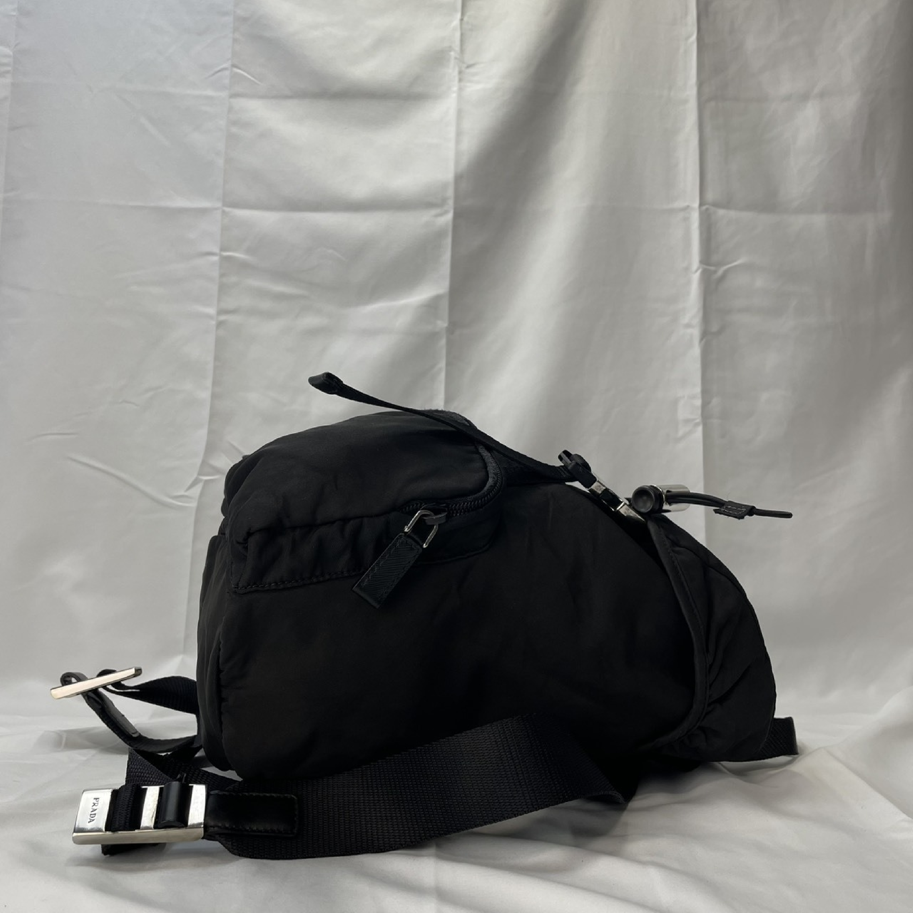 Backpack, Prada Rucksack, Saffiano Leather, BZ0023 VERA Black Backpack — view 5