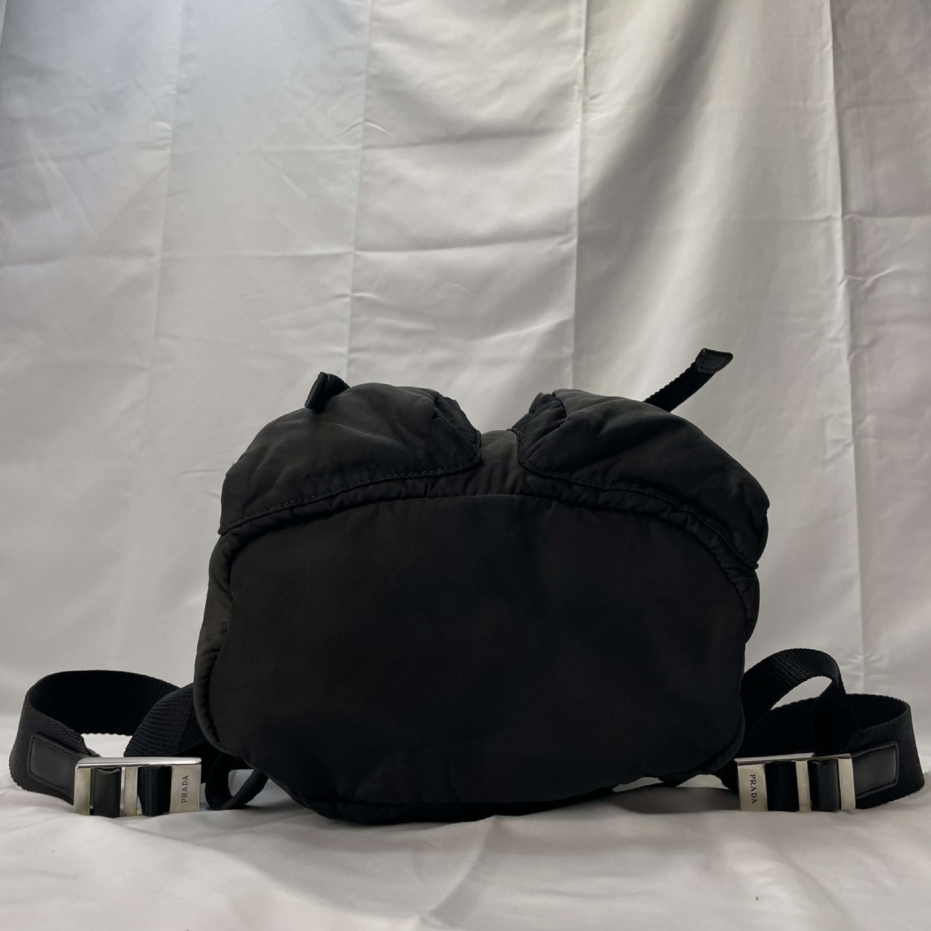 Backpack, Prada Rucksack, Saffiano Leather, BZ0023 VERA Black Backpack — view 6