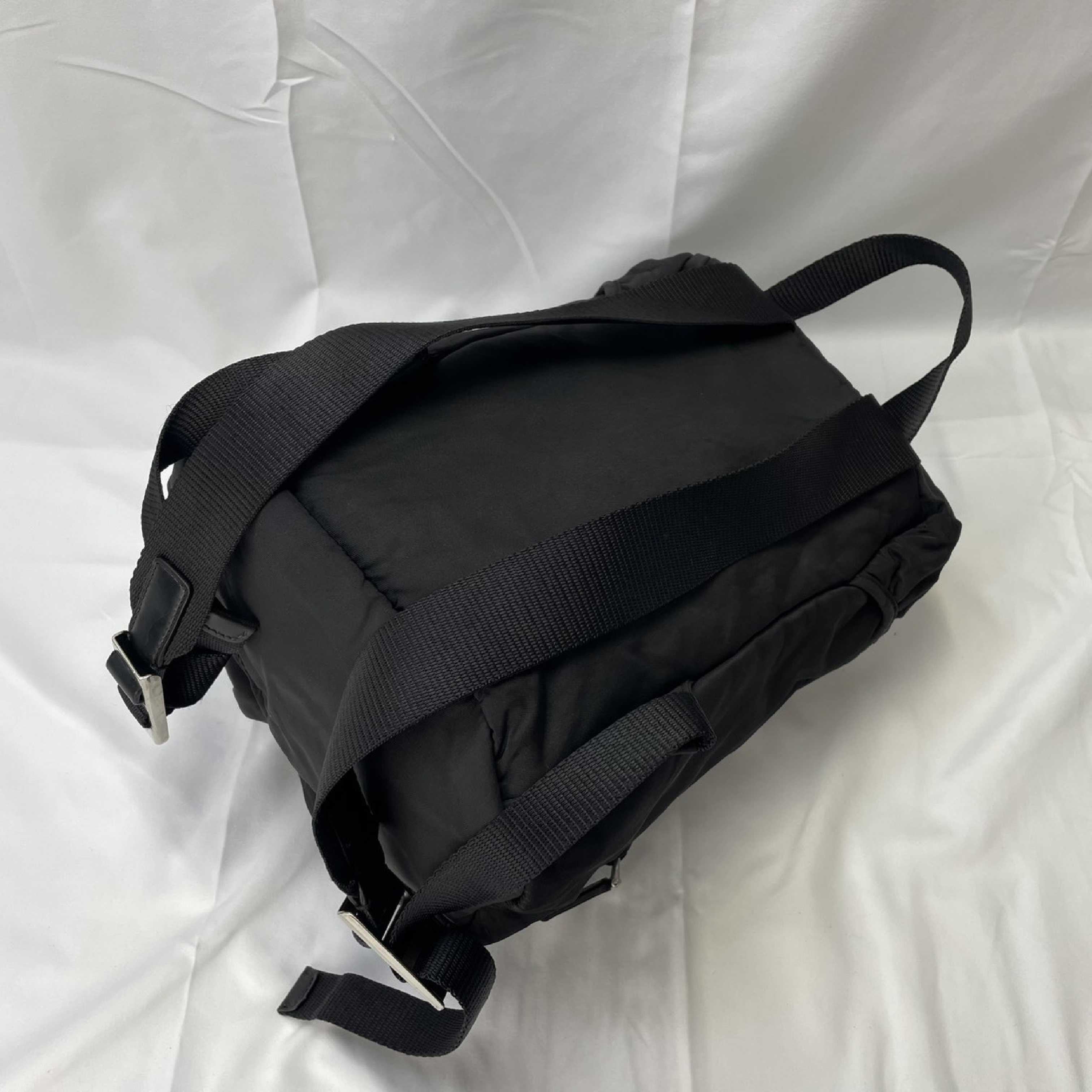 Backpack, Prada Rucksack, Saffiano Leather, BZ0023 VERA Black Backpack — view 10