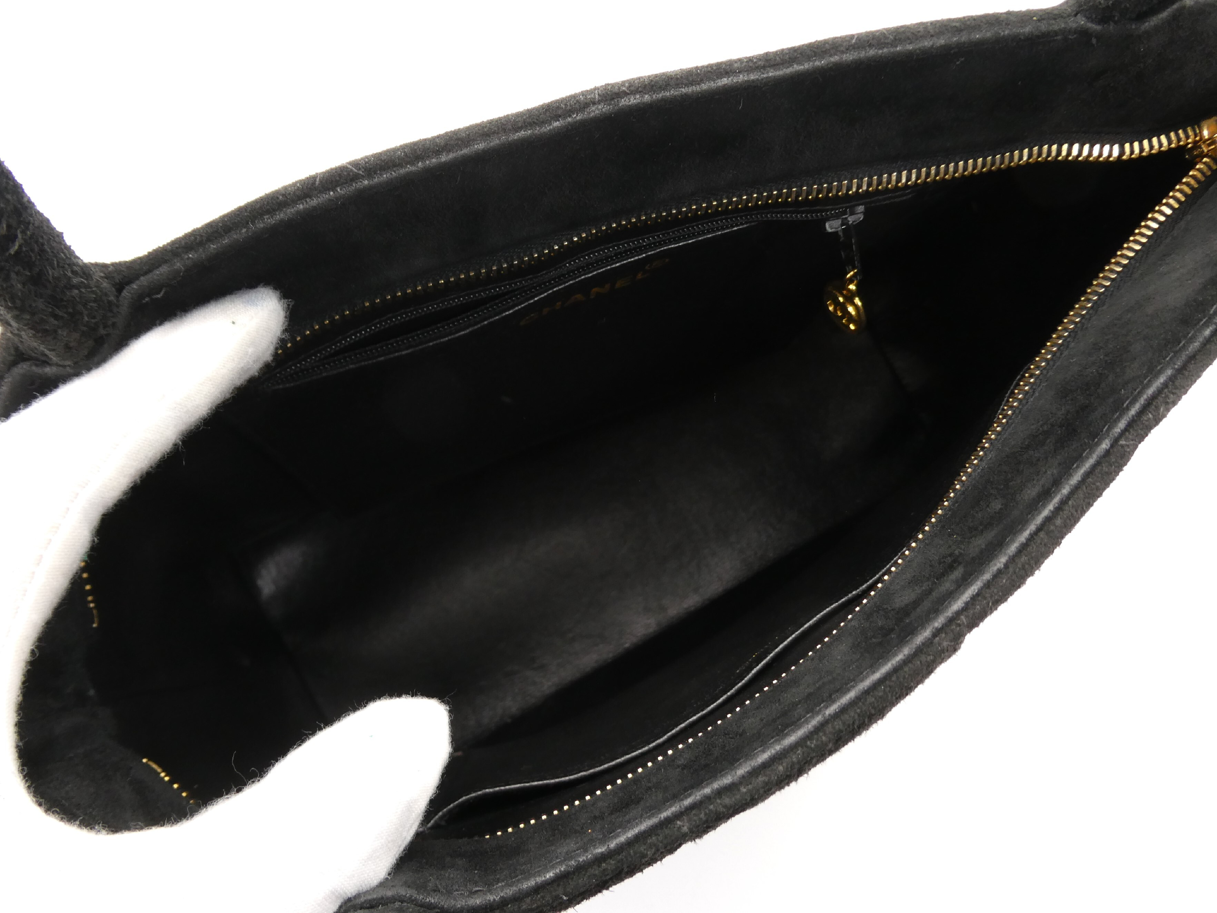 Reissue Tote Suede Coco Mark Tote Bag — view 7