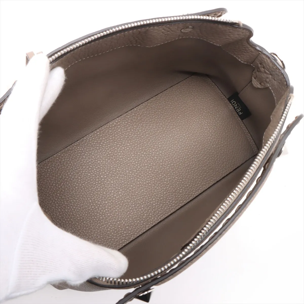 Selleria Visible Medium Leather 2WAY Handbag Brown 8BL155 — view 6