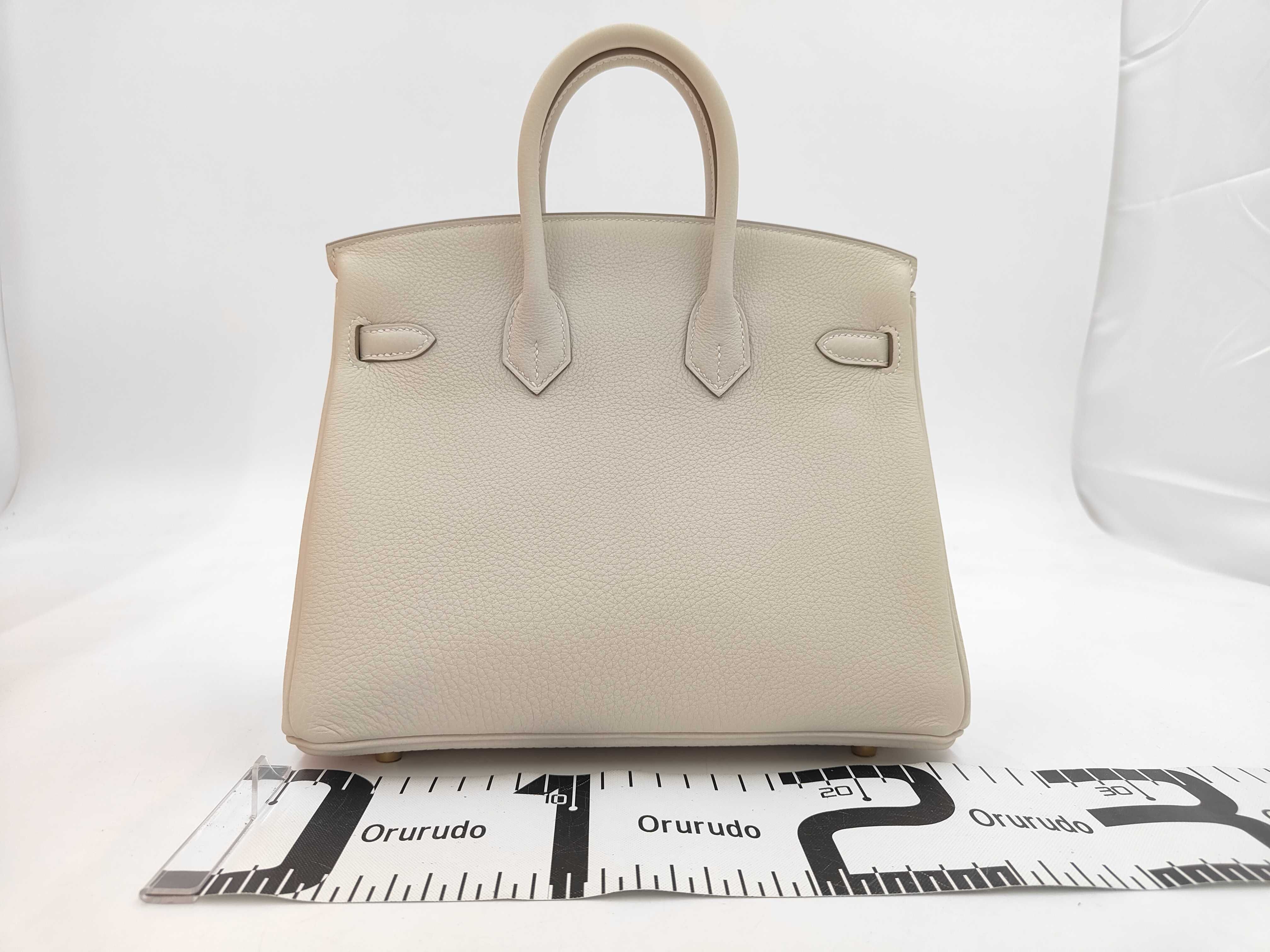 Birkin 25 Togo Leather, Gold Hardware, G Stamped Handbag — view 2