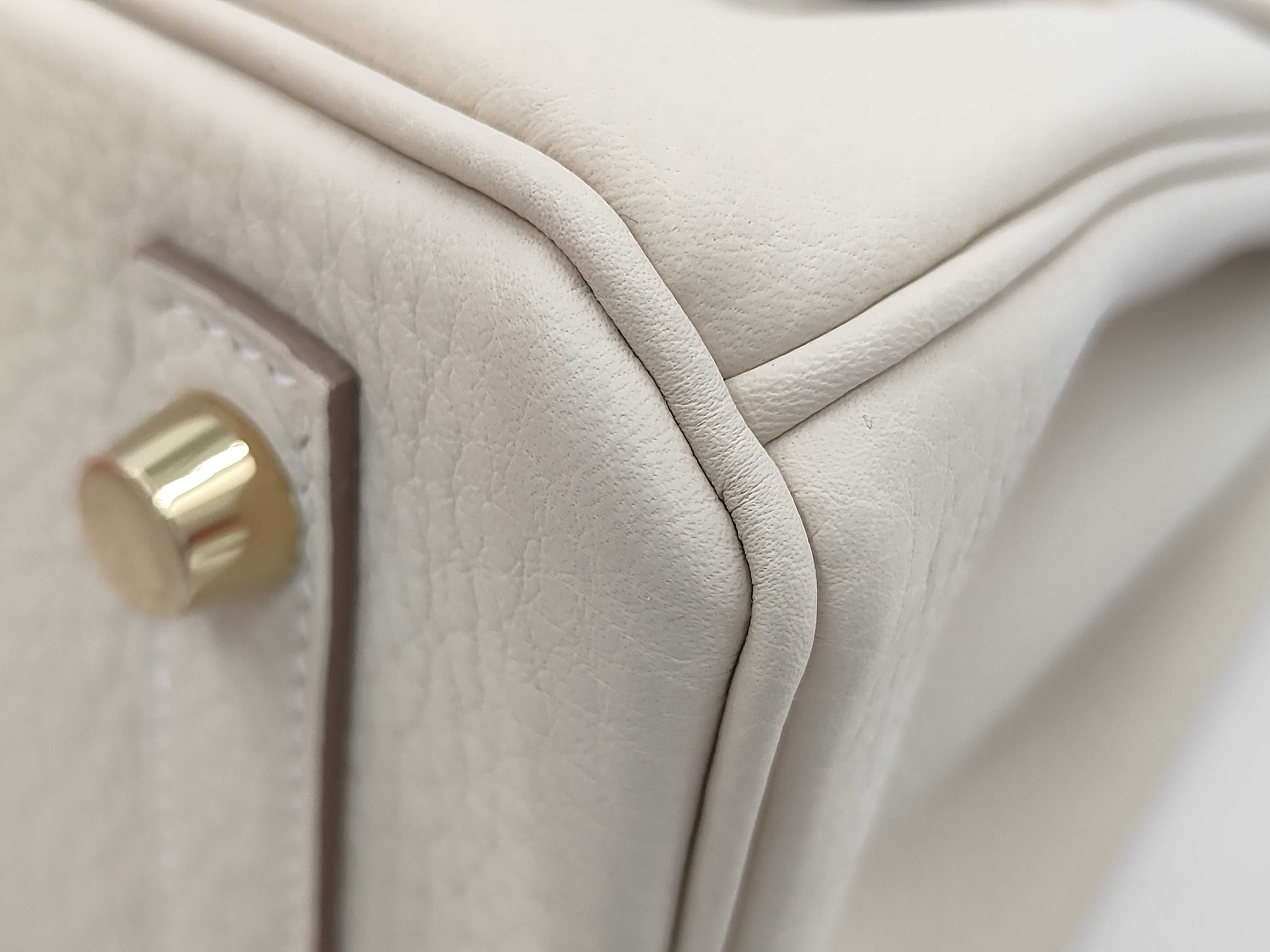 Birkin 25 Togo Leather, Gold Hardware, G Stamped Handbag — view 6