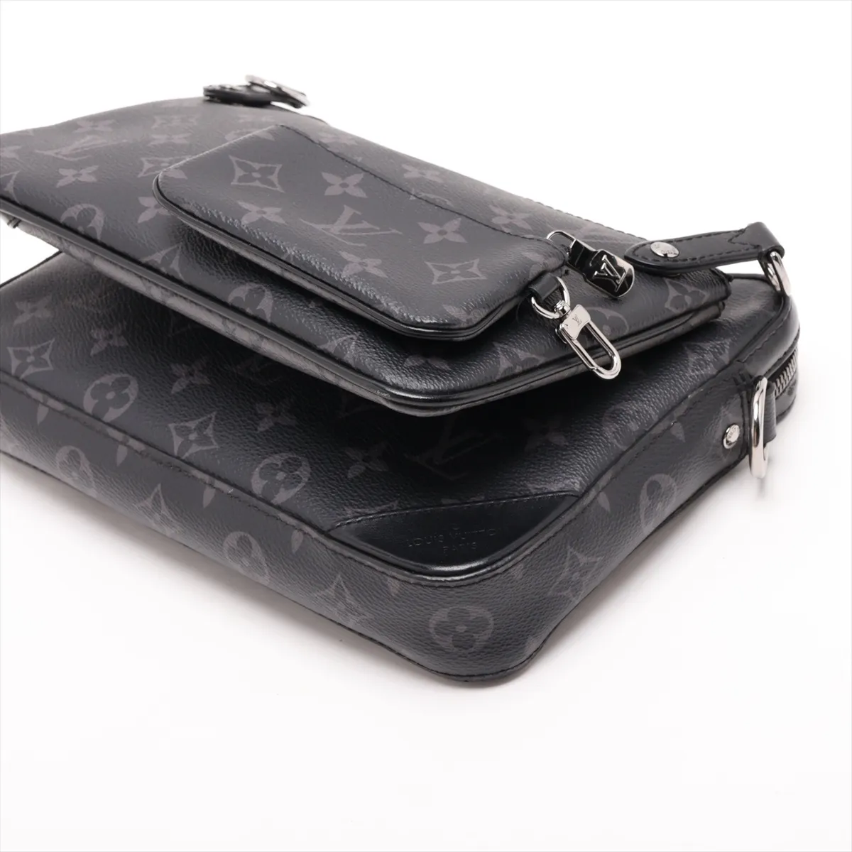 Monogram Eclipse Trio Messenger M69443 TJ2260 Black (RFID detected) — view 5