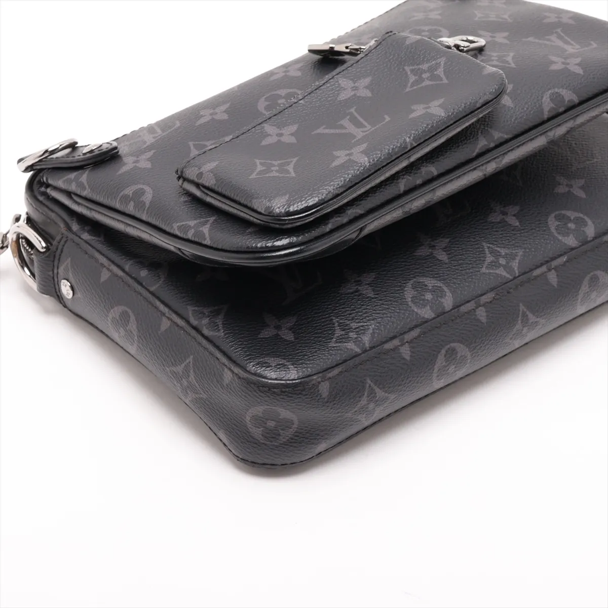 Monogram Eclipse Trio Messenger M69443 TJ2260 Black (RFID detected) — view 6