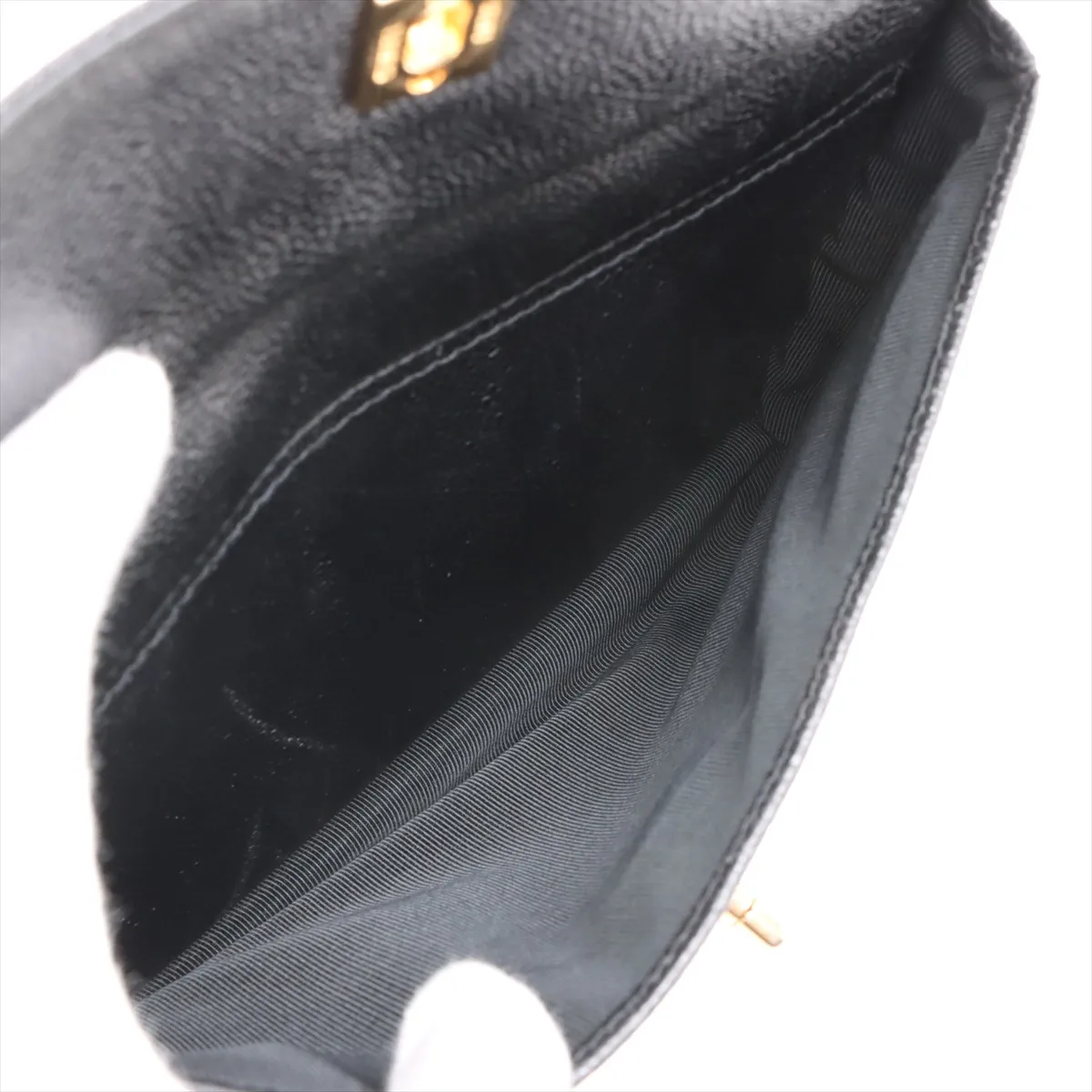 Cocomark caviar skin tote bag black gold hardware 4654955 4th series — view 11