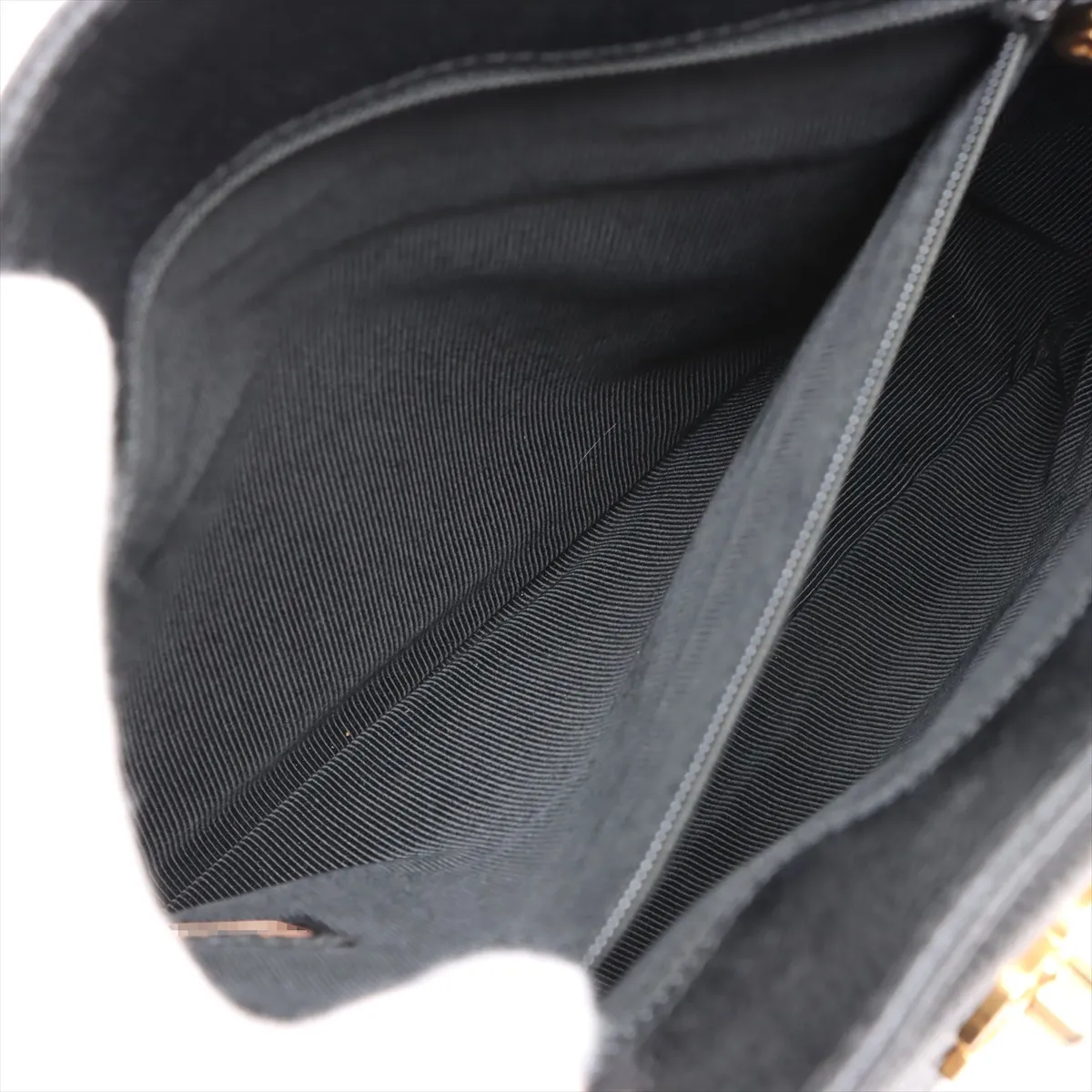 Cocomark caviar skin tote bag black gold hardware 4654955 4th series — view 8