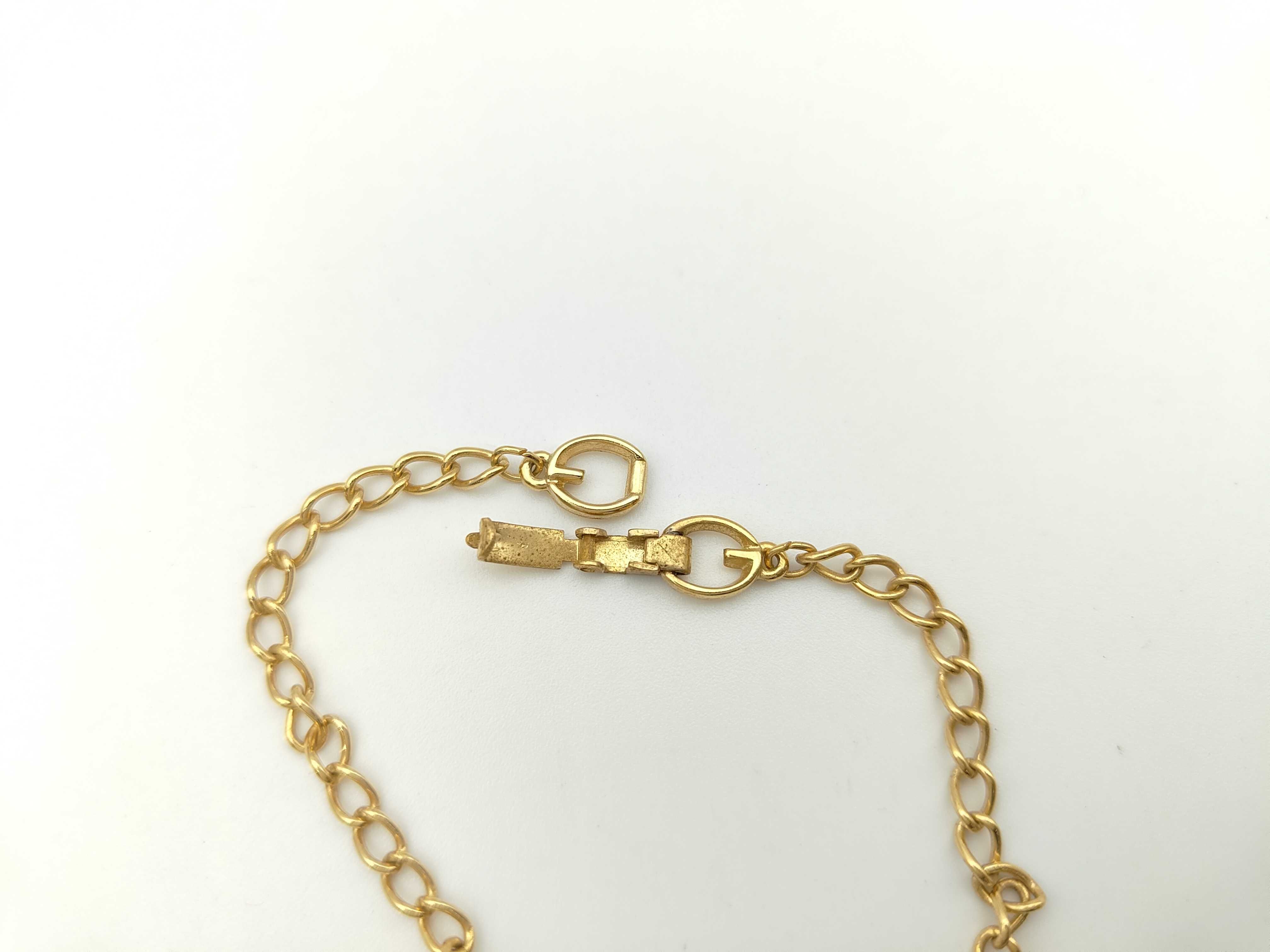 Rhinestone G Logo Heart Leaf Gold Bracelet (Bracelet/Bangle) — view 2