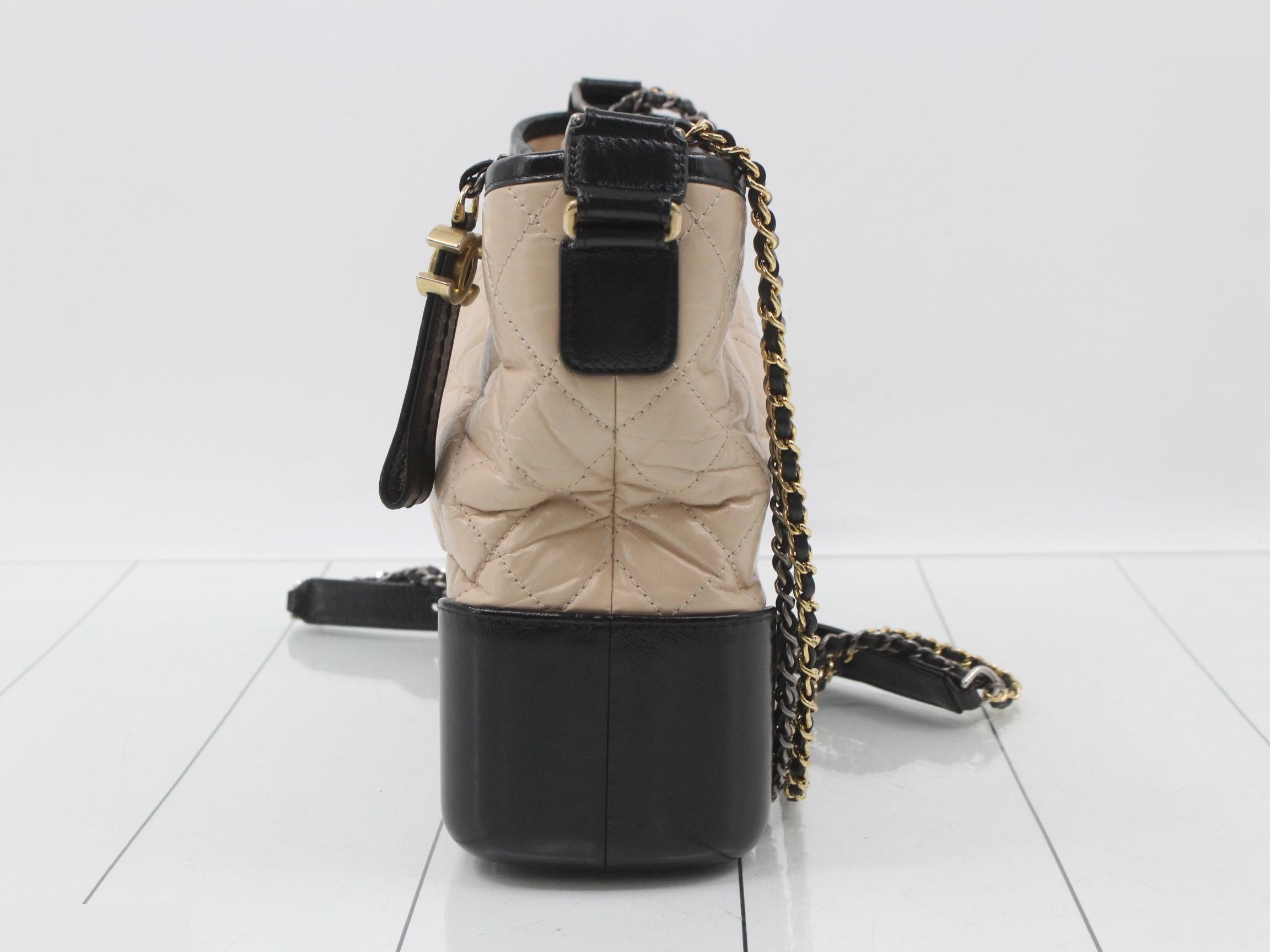 Gabrielle de Chanel Leather Chain Shoulder Bag — view 4