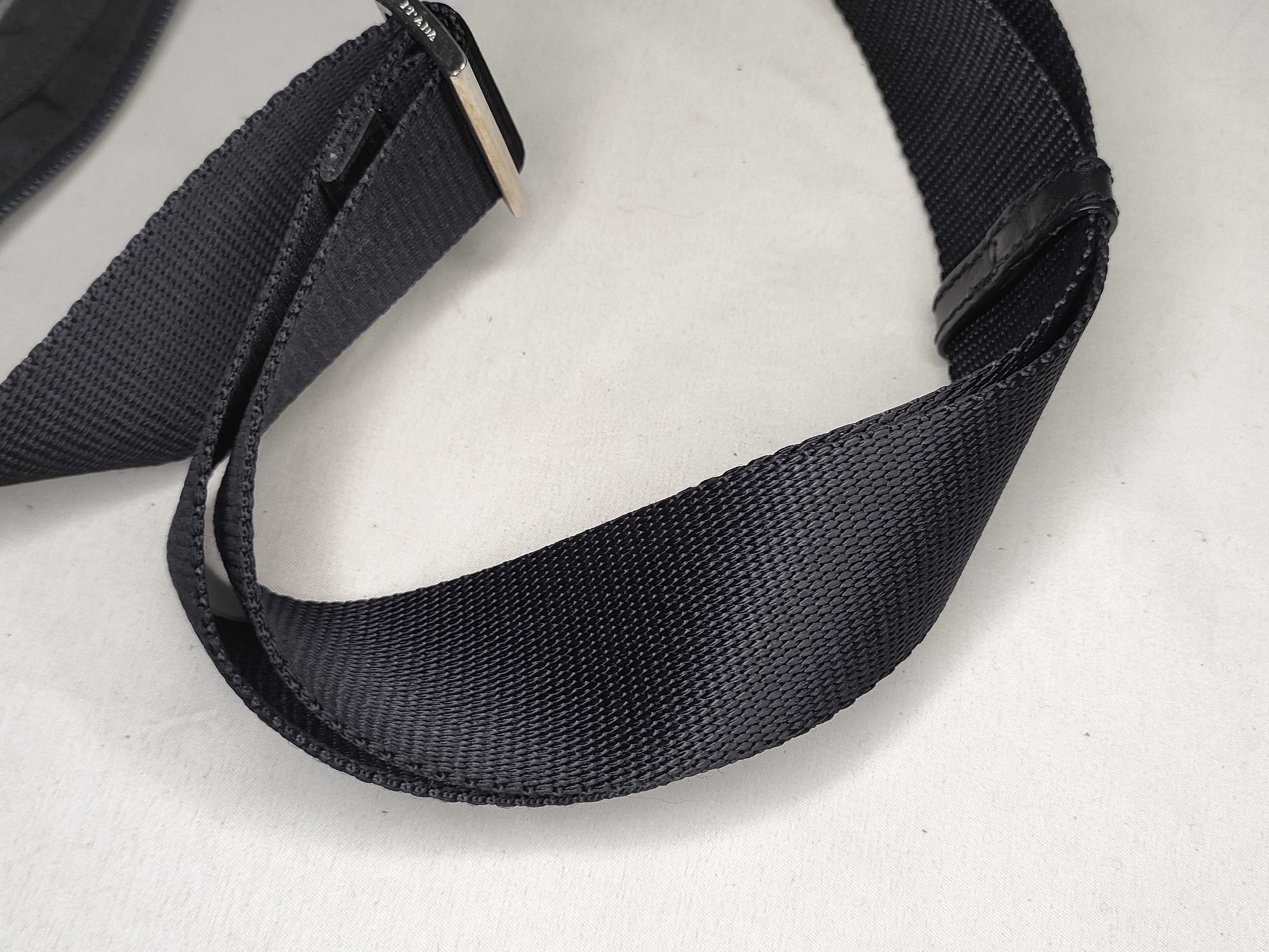 Nylon Prada Tessuto Leather Trim Sacoche Shoulder Bag Black Shoulder Bag — view 4