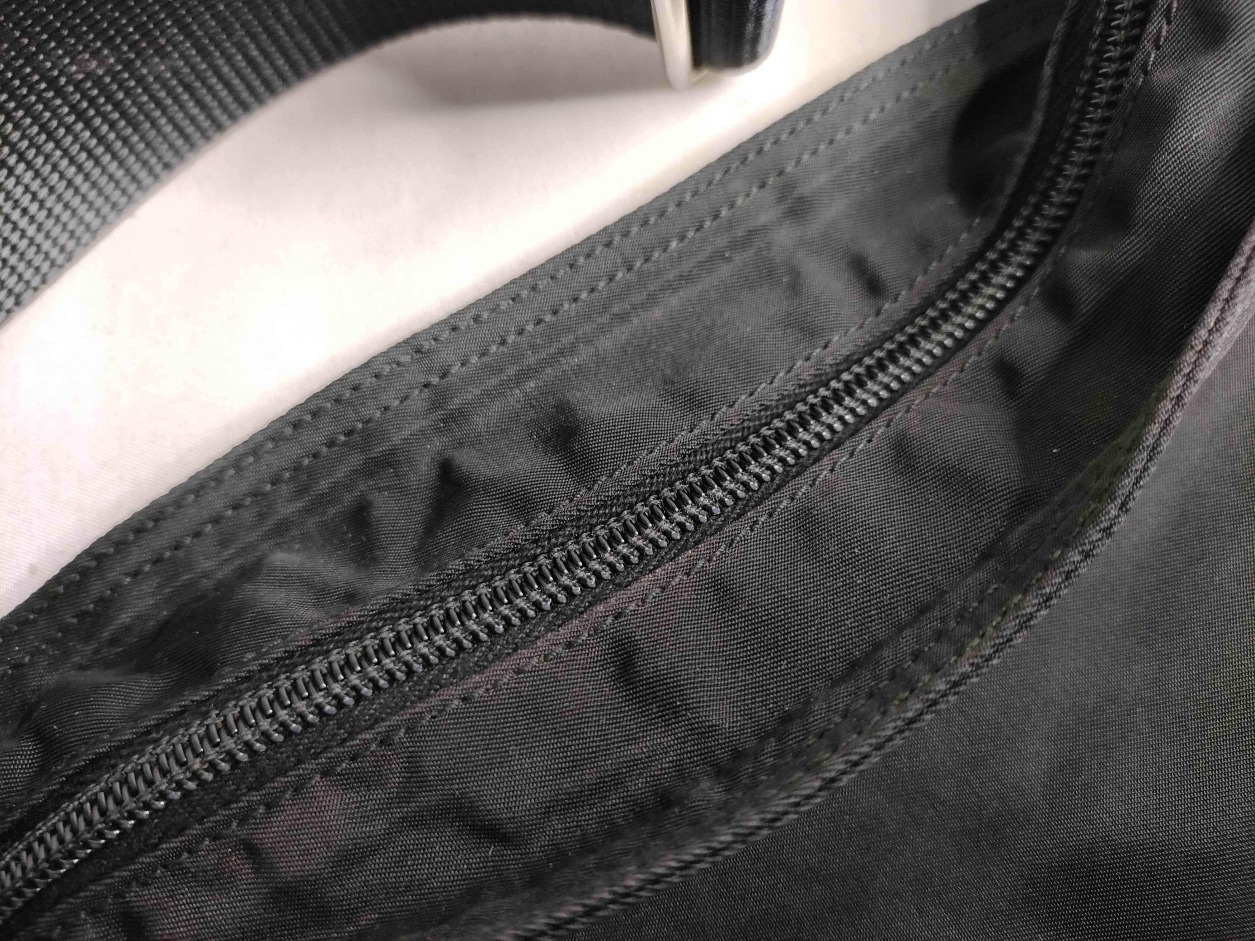 Nylon Prada Tessuto Leather Trim Sacoche Shoulder Bag Black Shoulder Bag — view 8