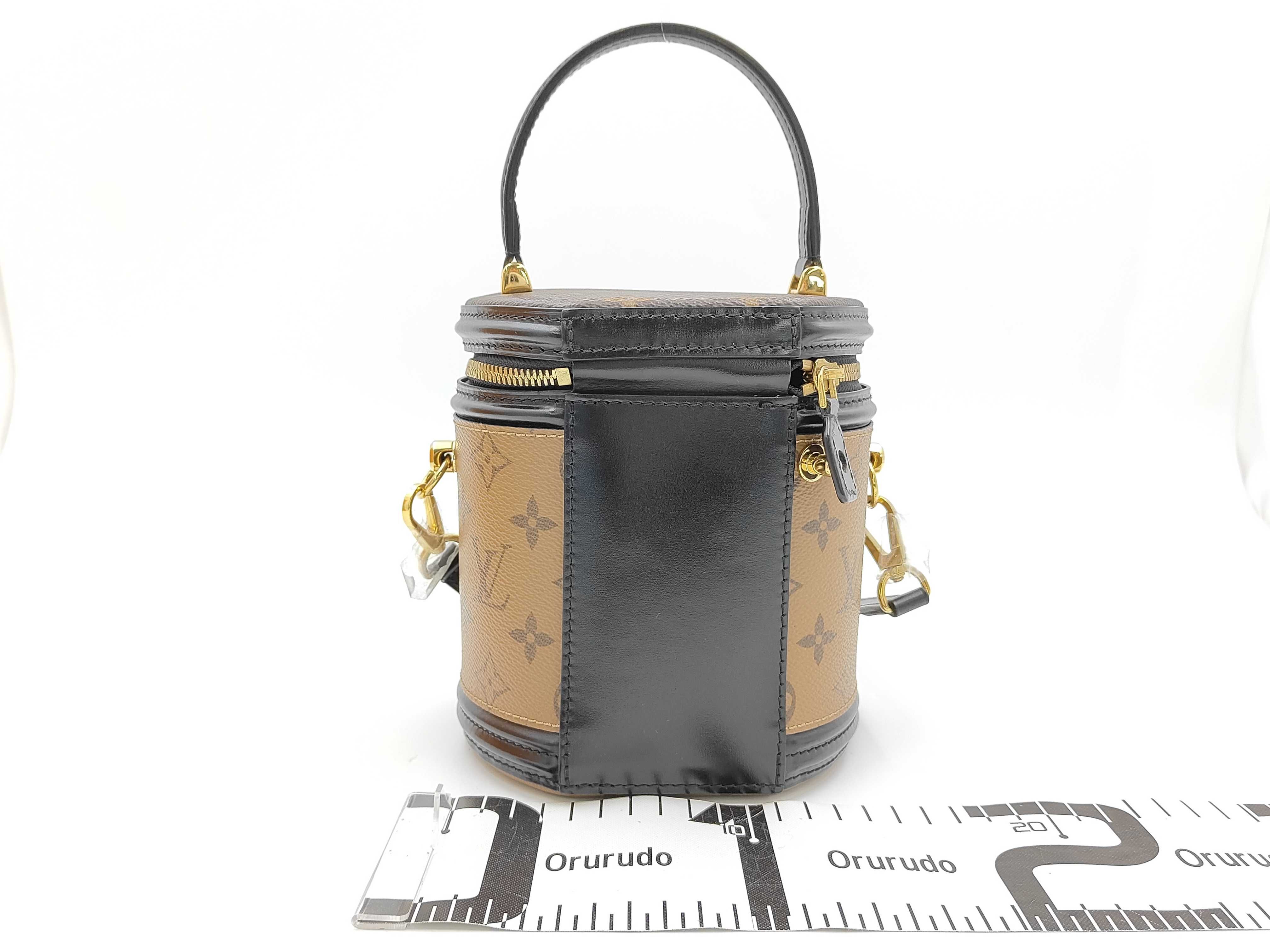 Monogram Reverse Cannes M43986 Brown RFID Detected Vanity Bag — view 2