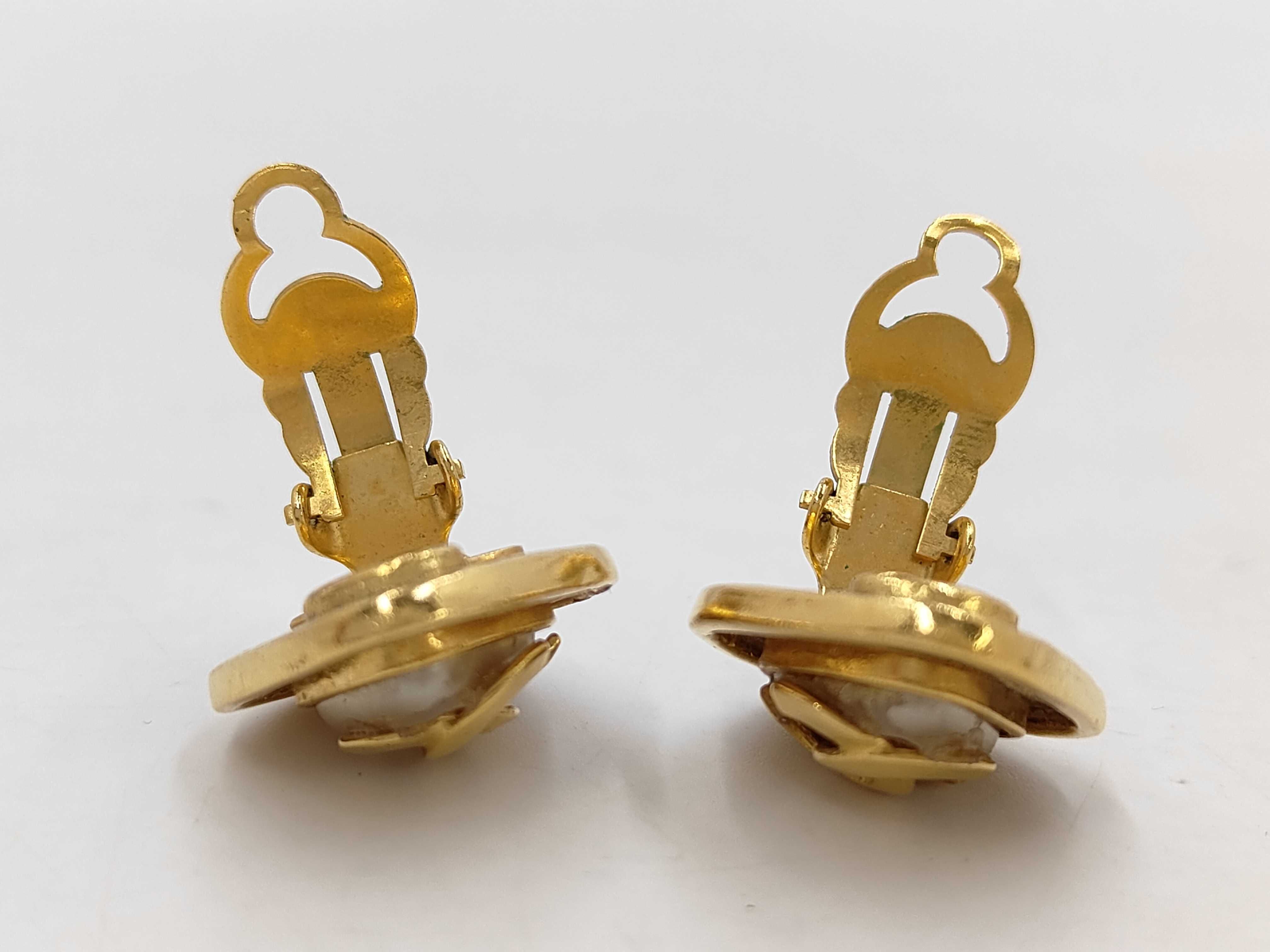 Square Coco Yellow Gold Earrings — view 5