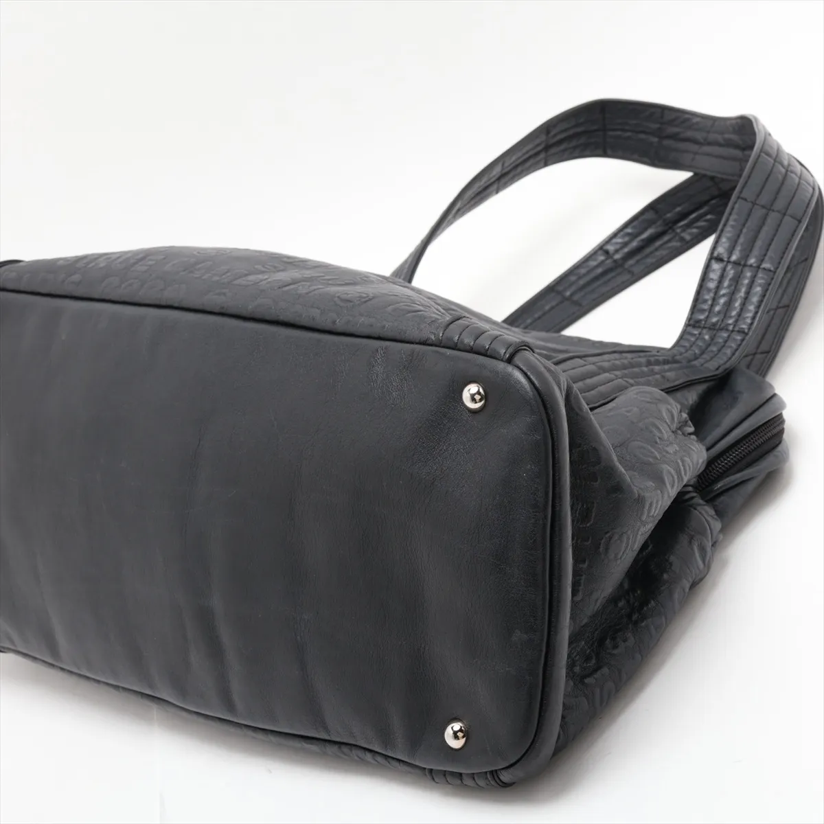 Unlimited Leather Tote Bag, Black with Silver Hardware, Item No. 12797110, Series No. 12 — view 3