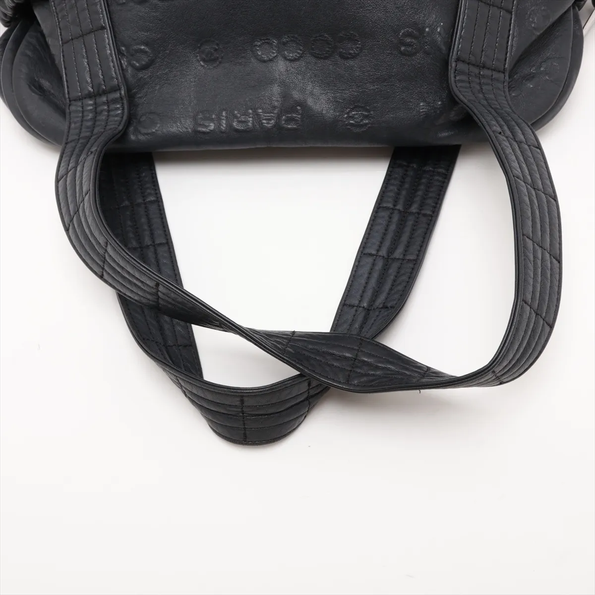 Unlimited Leather Tote Bag, Black with Silver Hardware, Item No. 12797110, Series No. 12 — view 5