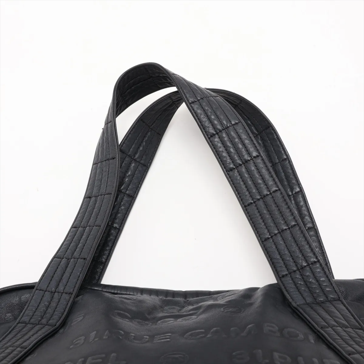 Unlimited Leather Tote Bag, Black with Silver Hardware, Item No. 12797110, Series No. 12 — view 6