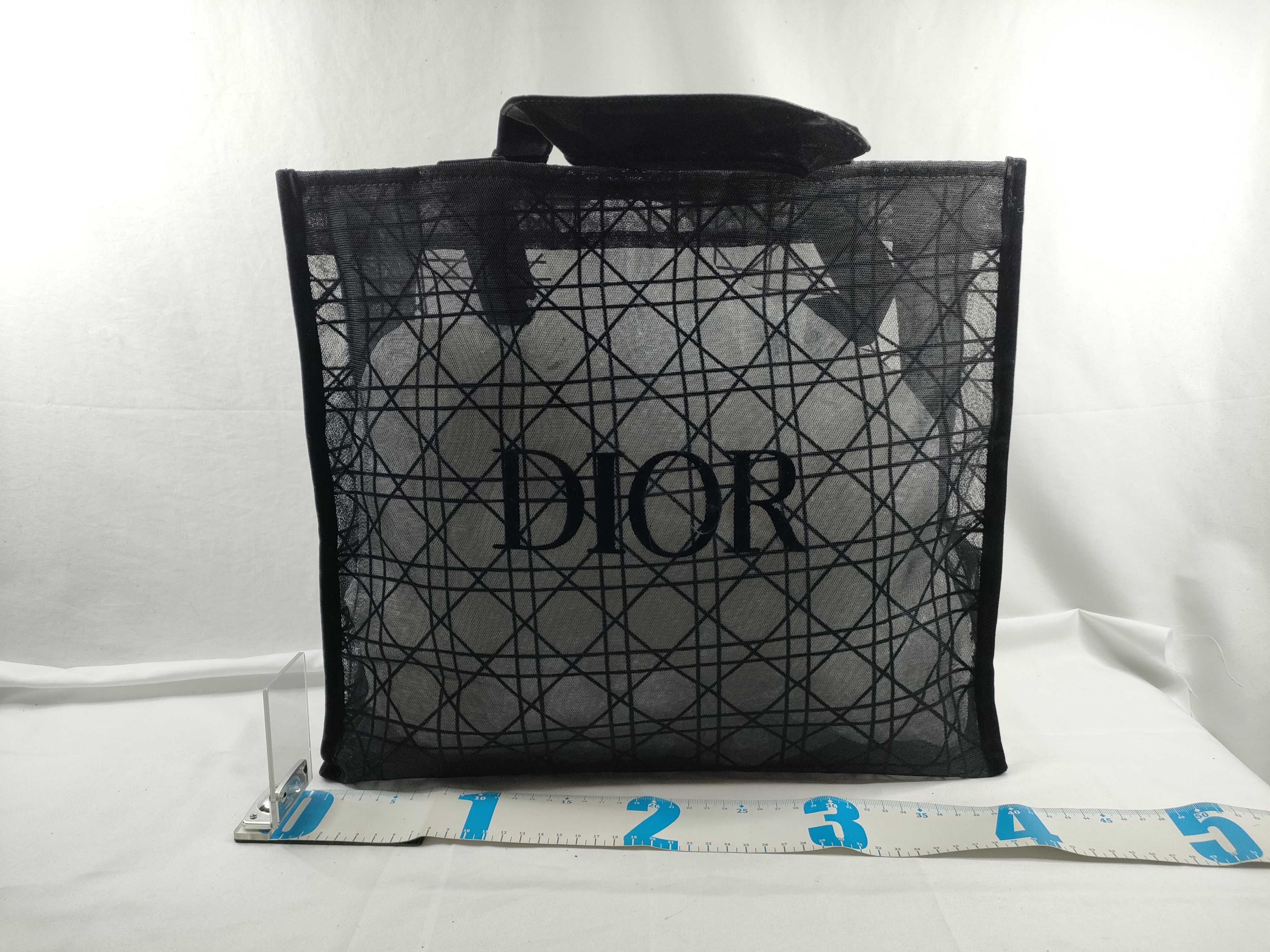 tote bag, Christian Dior mesh tote bag, novelty tote bag — view 2