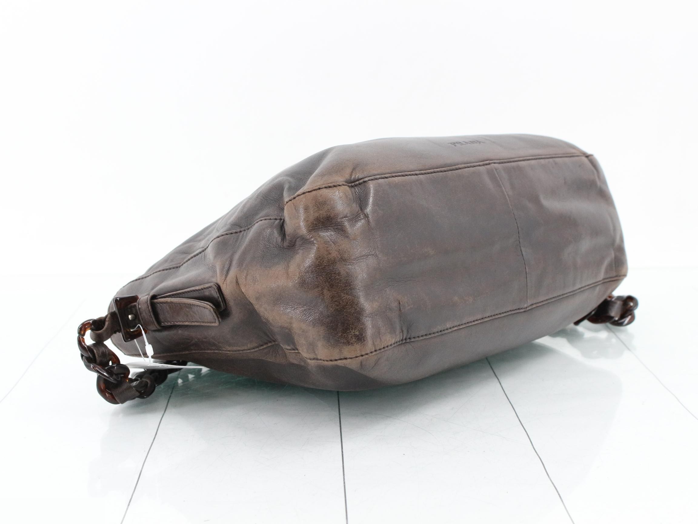 Chain shoulder bag, leather — view 5