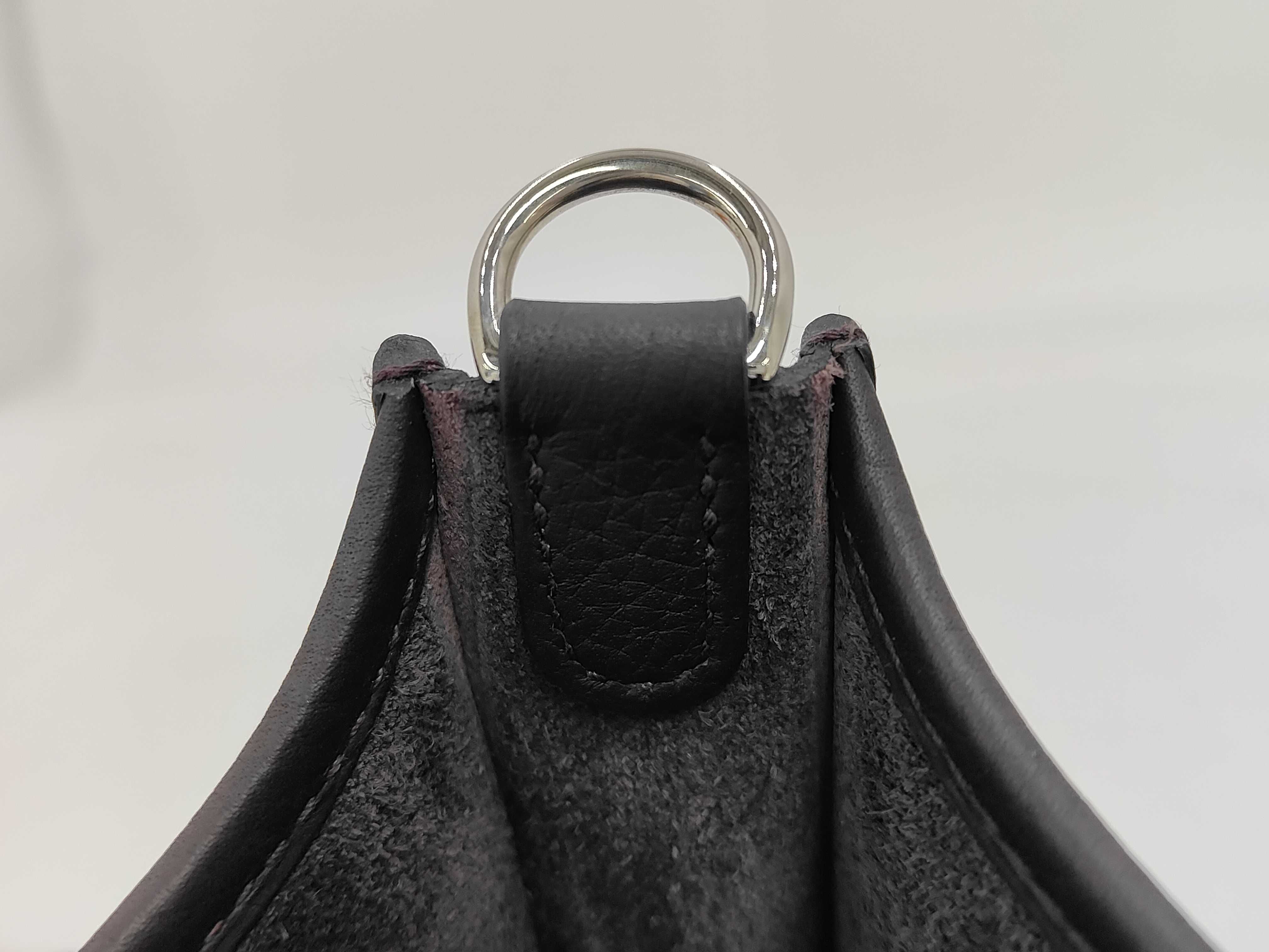 Evelyne TPM Shoulder Bag, Brown, Silver Hardware, W Stamp — view 12