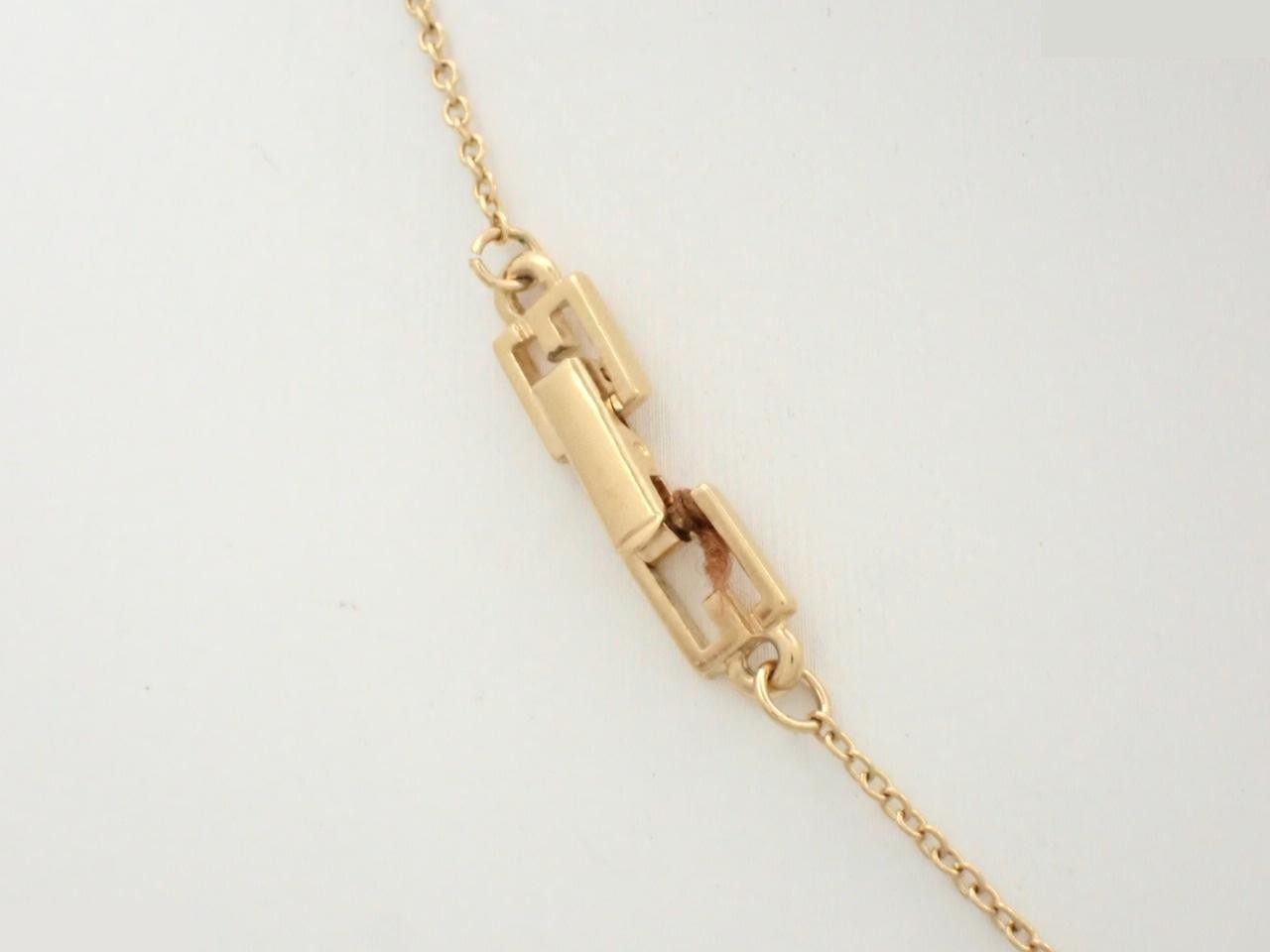 Gold necklace, chain approximately 42cm — view 2