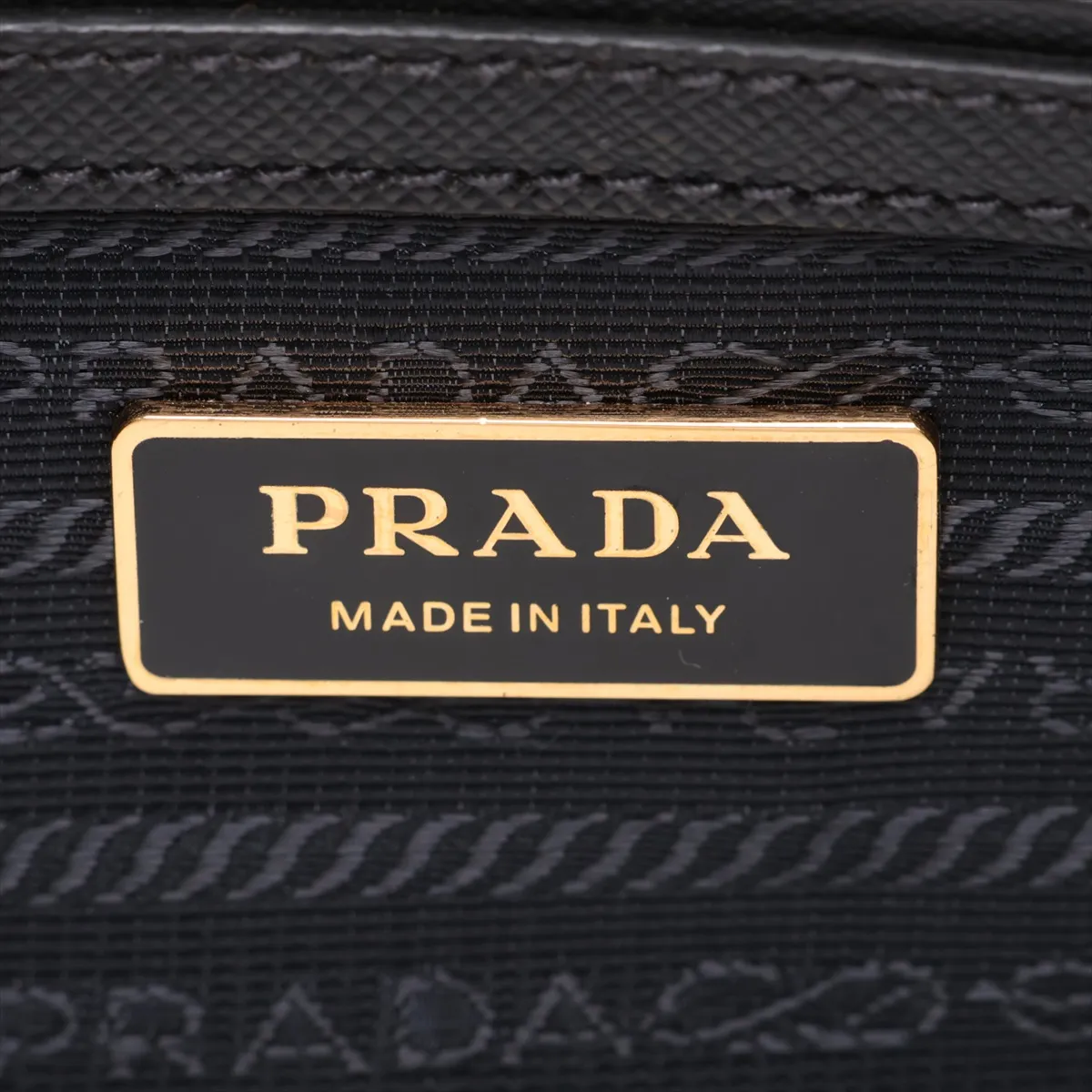 Saffiano Leather 2-Way Handbag, Black — view 13