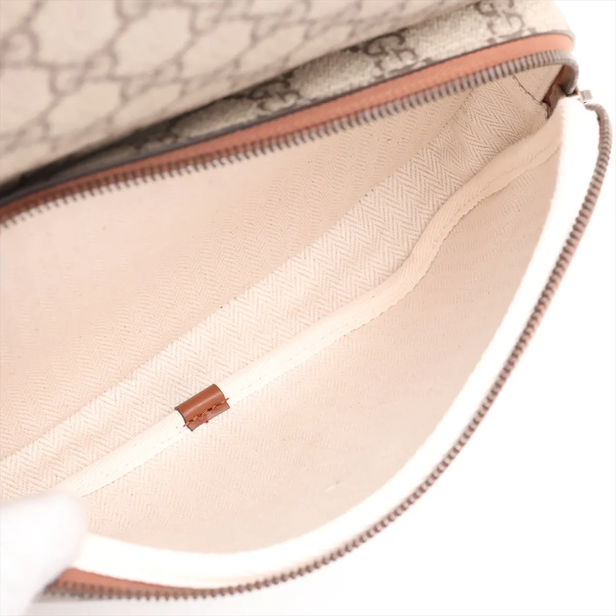 GG Emblem 821159 PVC x Leather Backpack/Rucksack Beige x Brown — view 10
