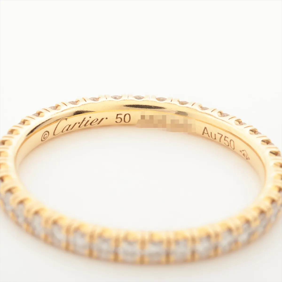 Etincelle de Cartier Full Eternity Diamond Ring 750 (Yellow Gold) 1.7g 50 AGE041 — view 3