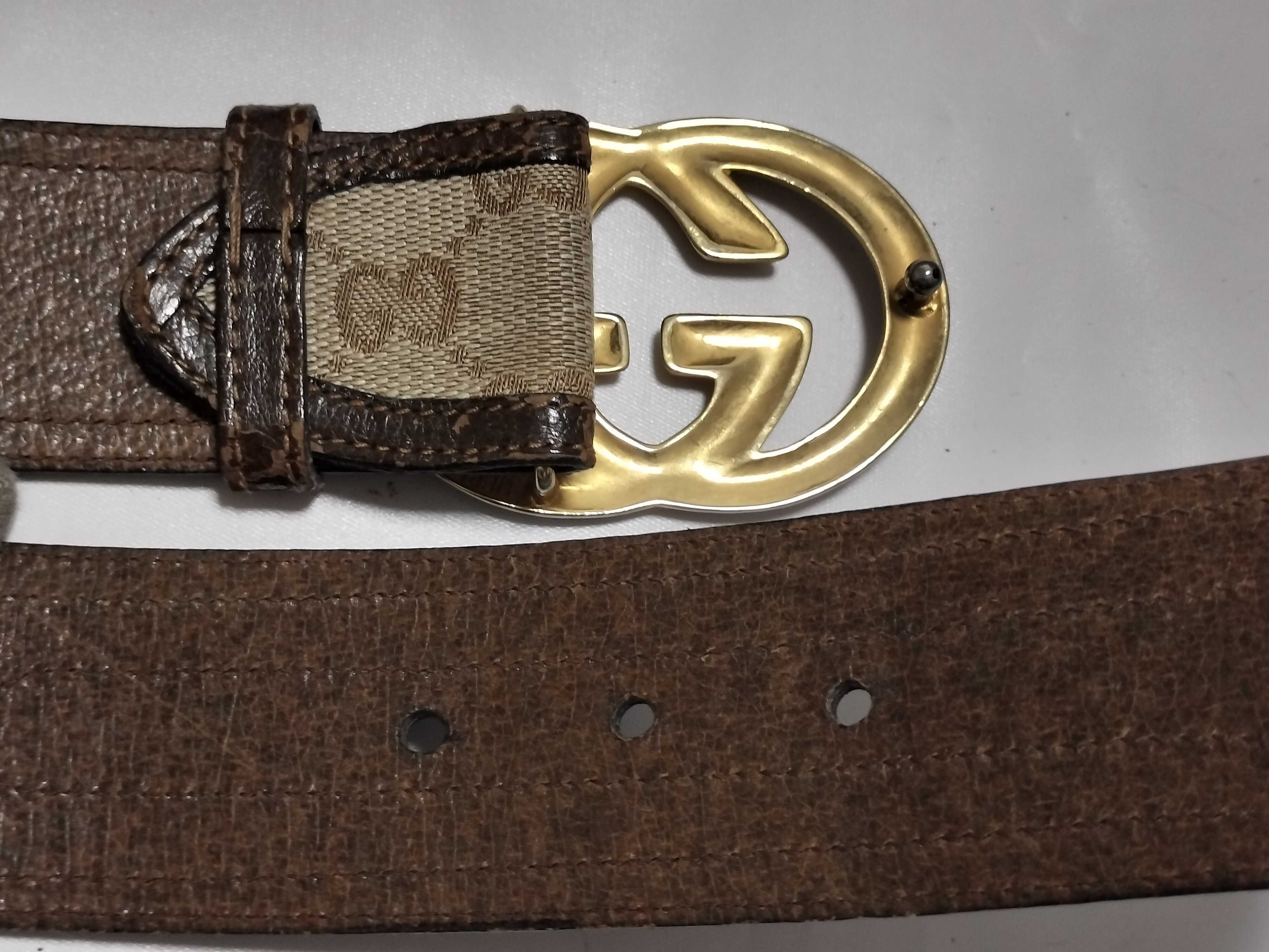 GG Canvas Old Gucci GG Buckle Belt — view 3